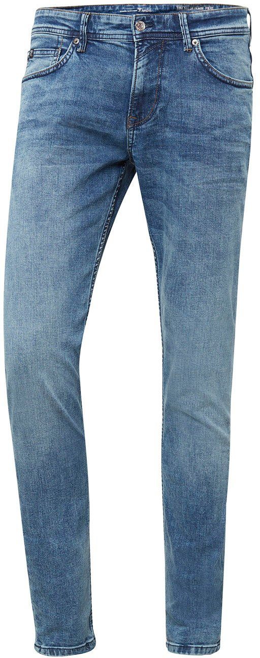 Tom Tailor Denim 5-pocket jeans PIERS met geruit patroon