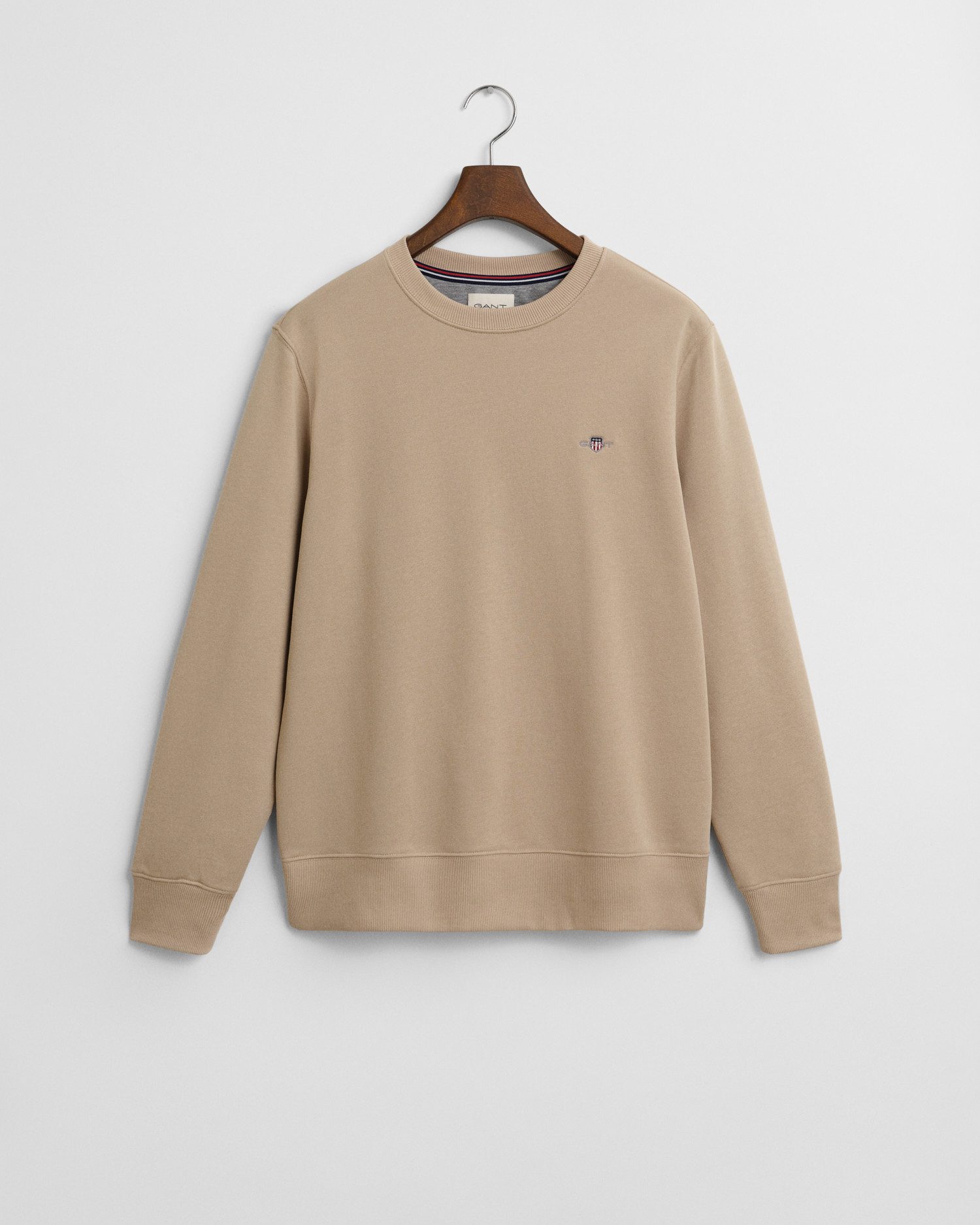 Gant Sweatshirt REG SHIELD C-NECK SWEAT met logoborduursel op borsthoogte
