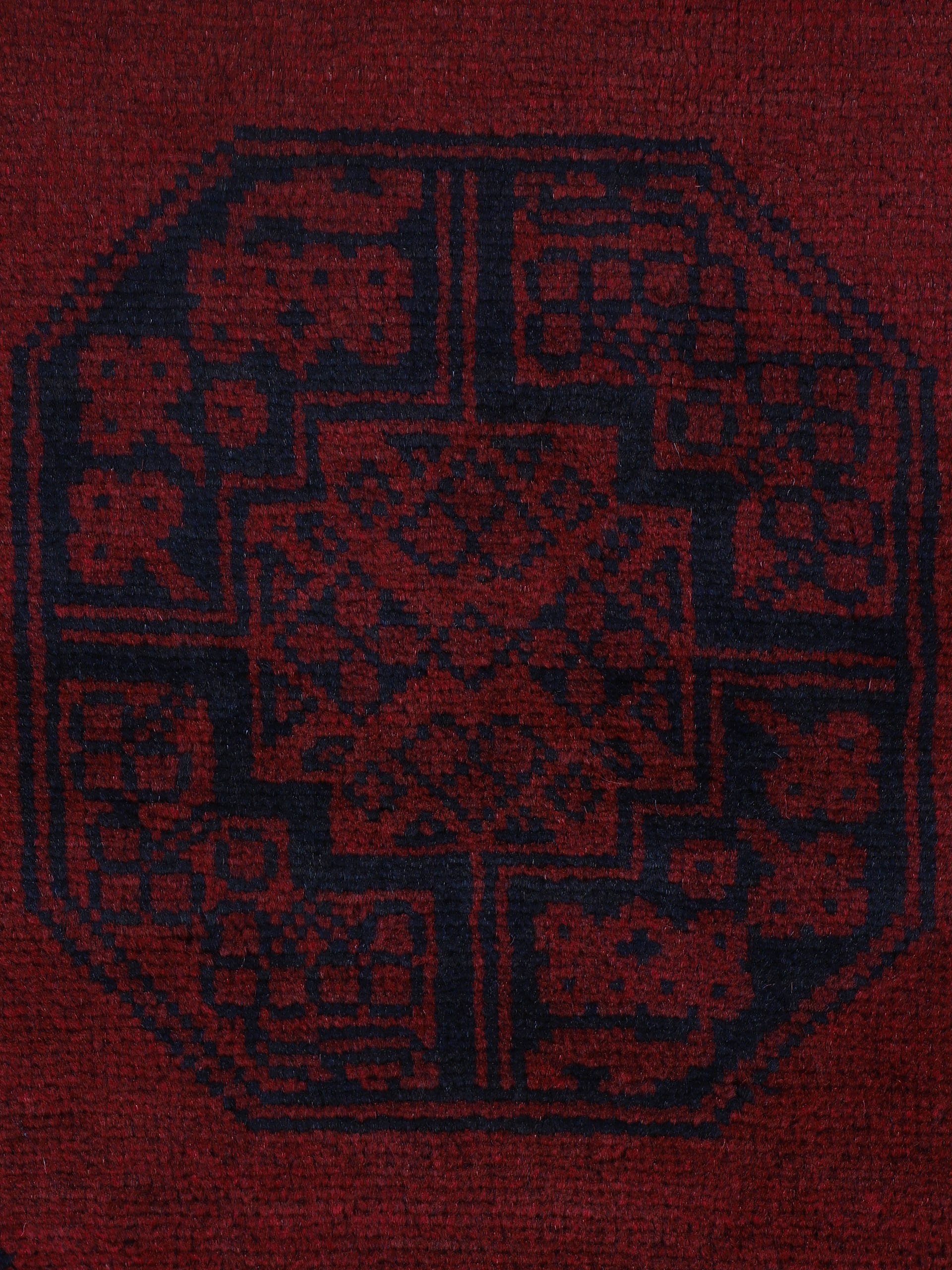 Woven Arts Loper Afghan Akhche met de hand geknoopt, woonkamer, zuivere wol