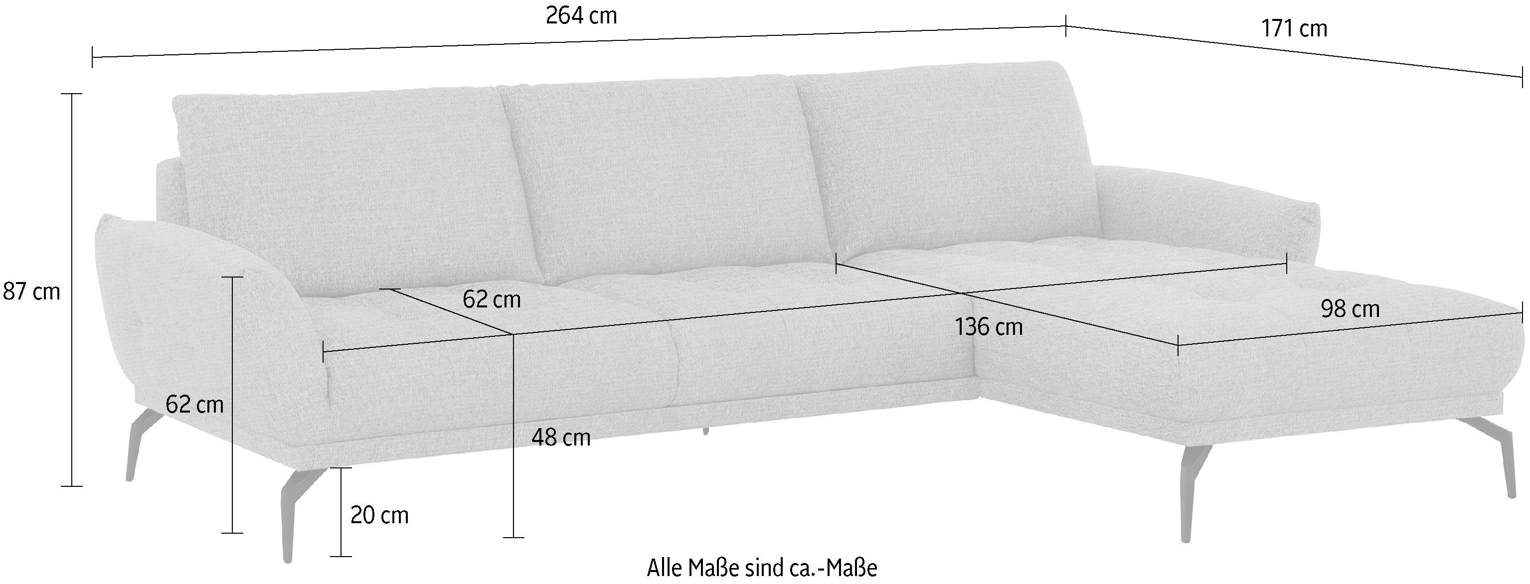 exxpo - sofa fashion Hoekbank NICEA eersteklas zitcomfort In hoogwaardige afwerking en ergonomische zithouding