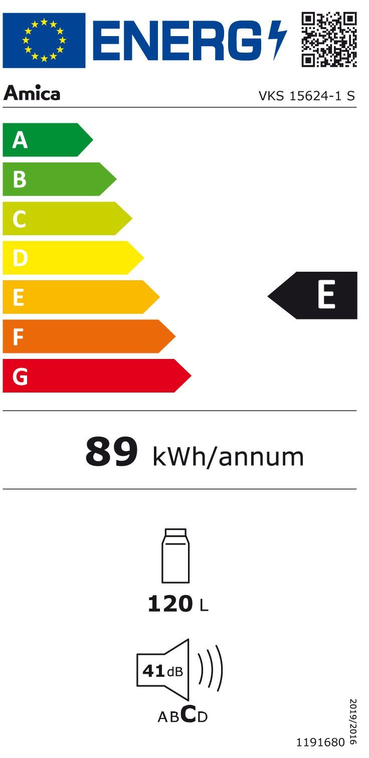 Amica Koelkast VKS 15624-1 S