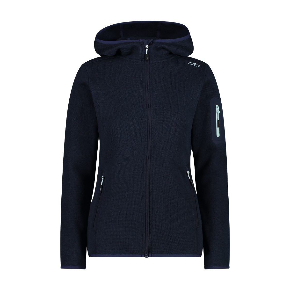 CMP Gebreid fleecejack KNITTED MELANGE HOODY WOMAN HOODY (1 stuk)