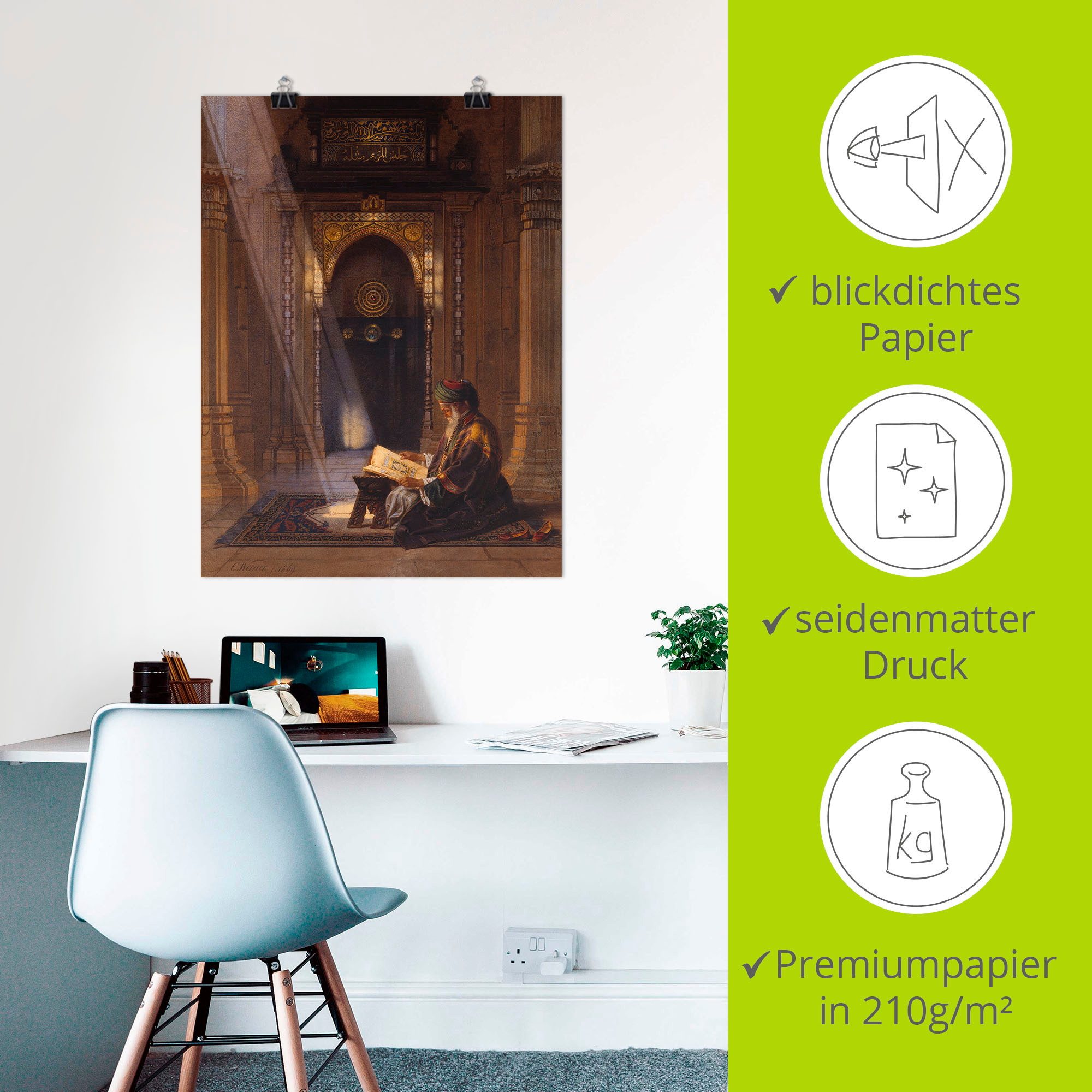 Artland Artprint In de moskee. als artprint op linnen, poster, muursticker in verschillende maten