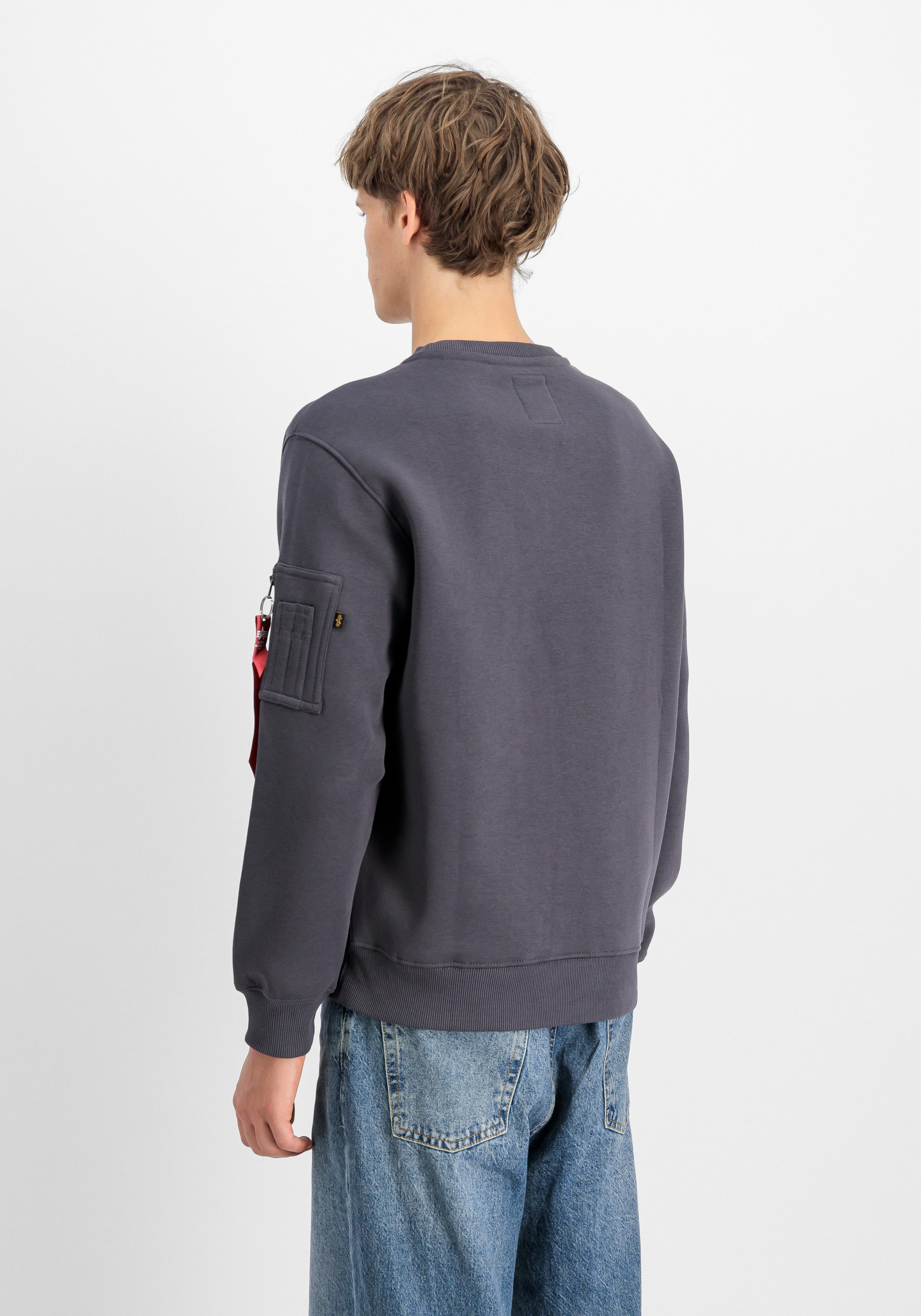 Alpha Industries Sweater Alpha Industries Men - Sweatshirts Logo Edge Crewneck