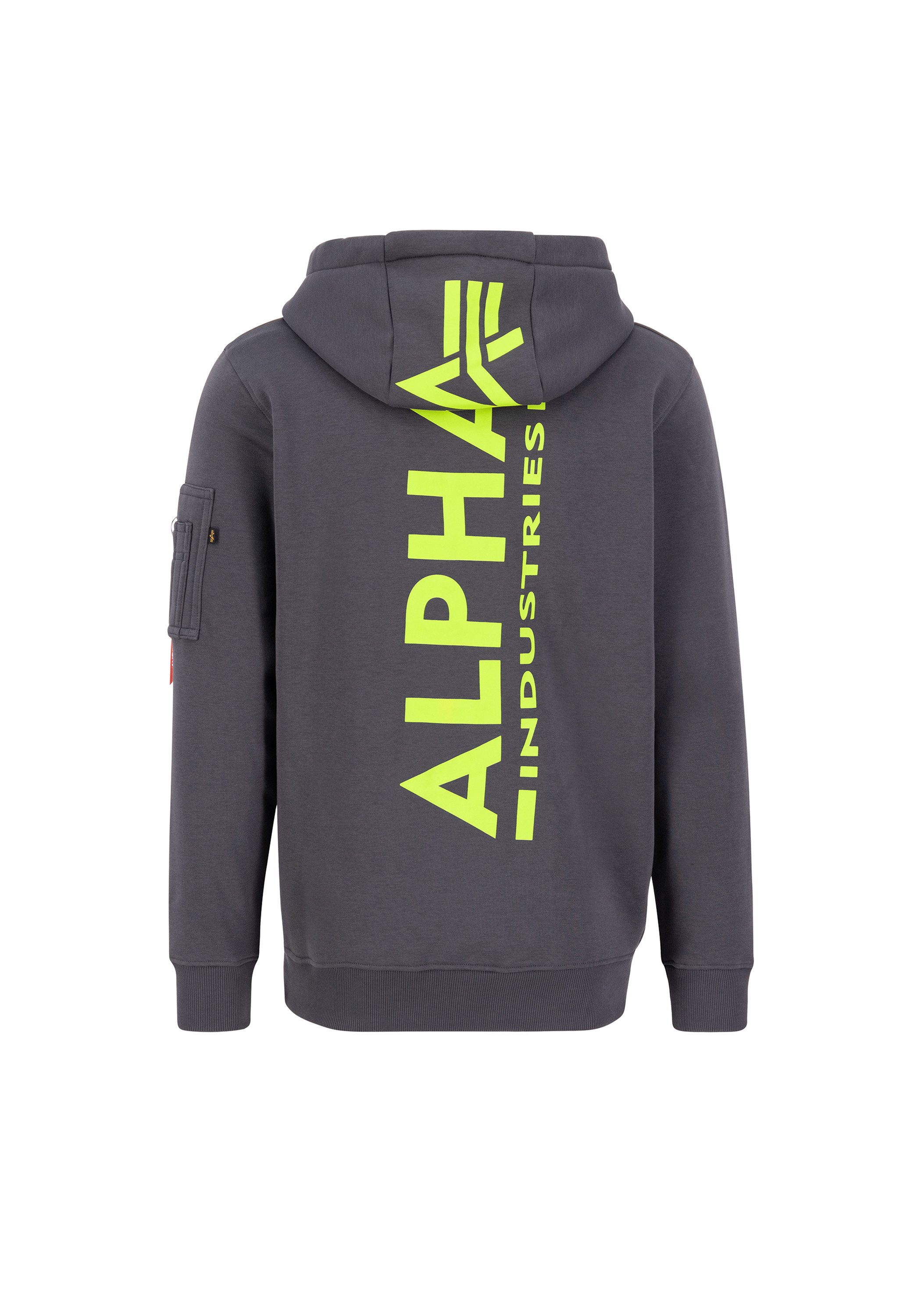 Alpha Industries Hoodie Men Hoodies Back Print Zip Hoody