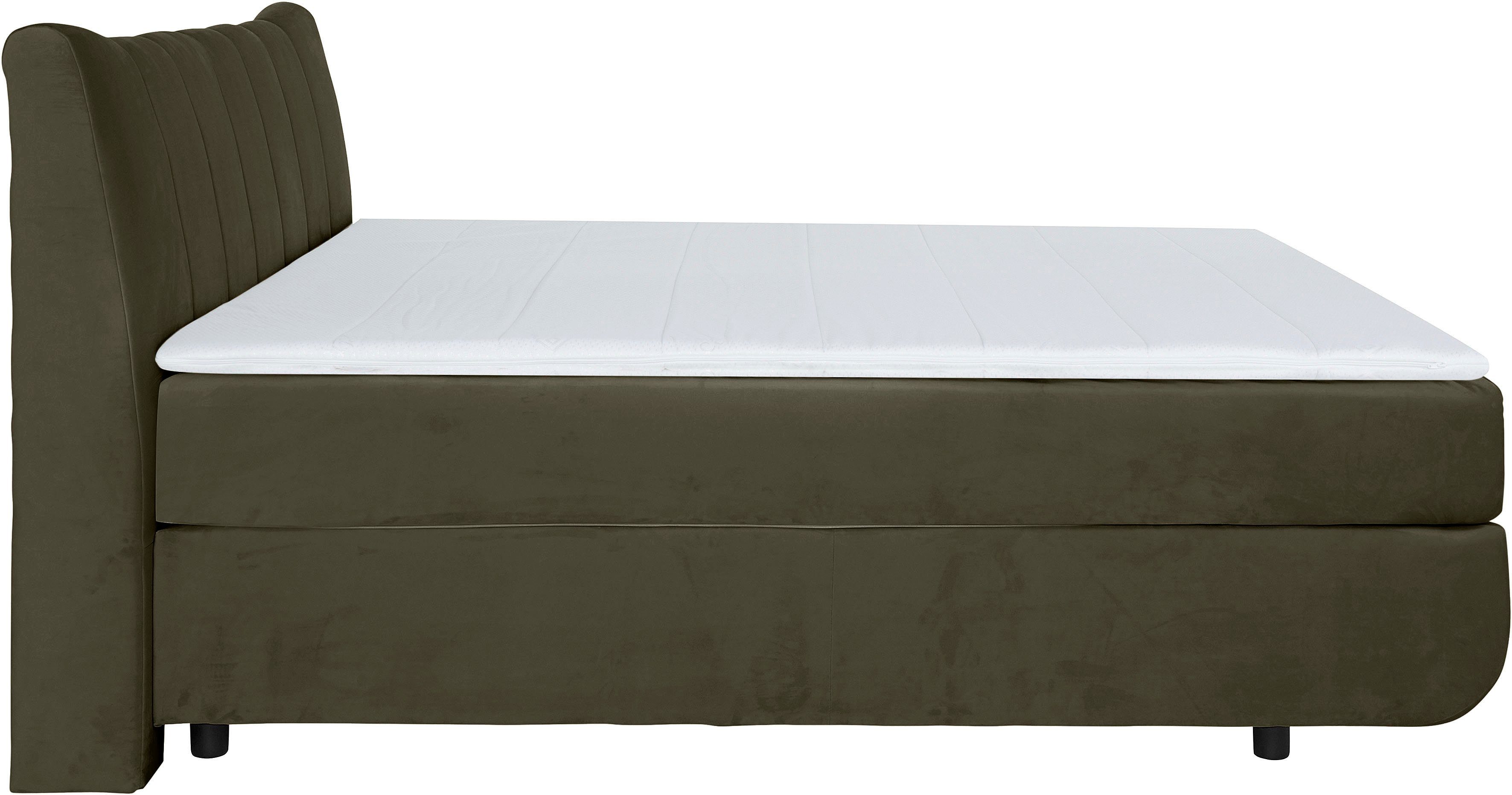 Leonique Boxspring Océane Los van de vloer- werkt vrijzwevend, verschillende hardheden (ook H4)