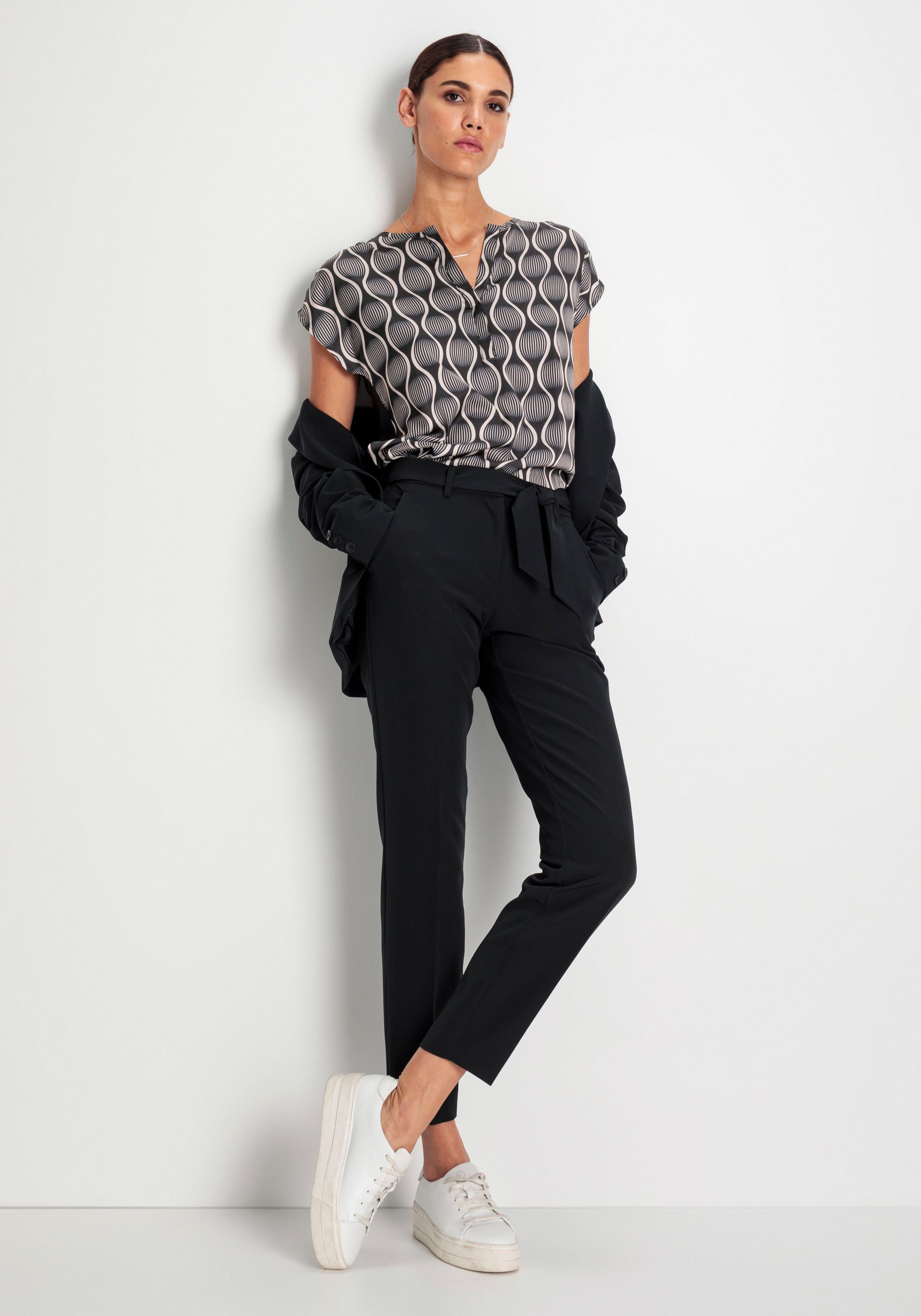 HECHTER PARIS Shirtblouse met elegante allover-print - nieuwe collectie
