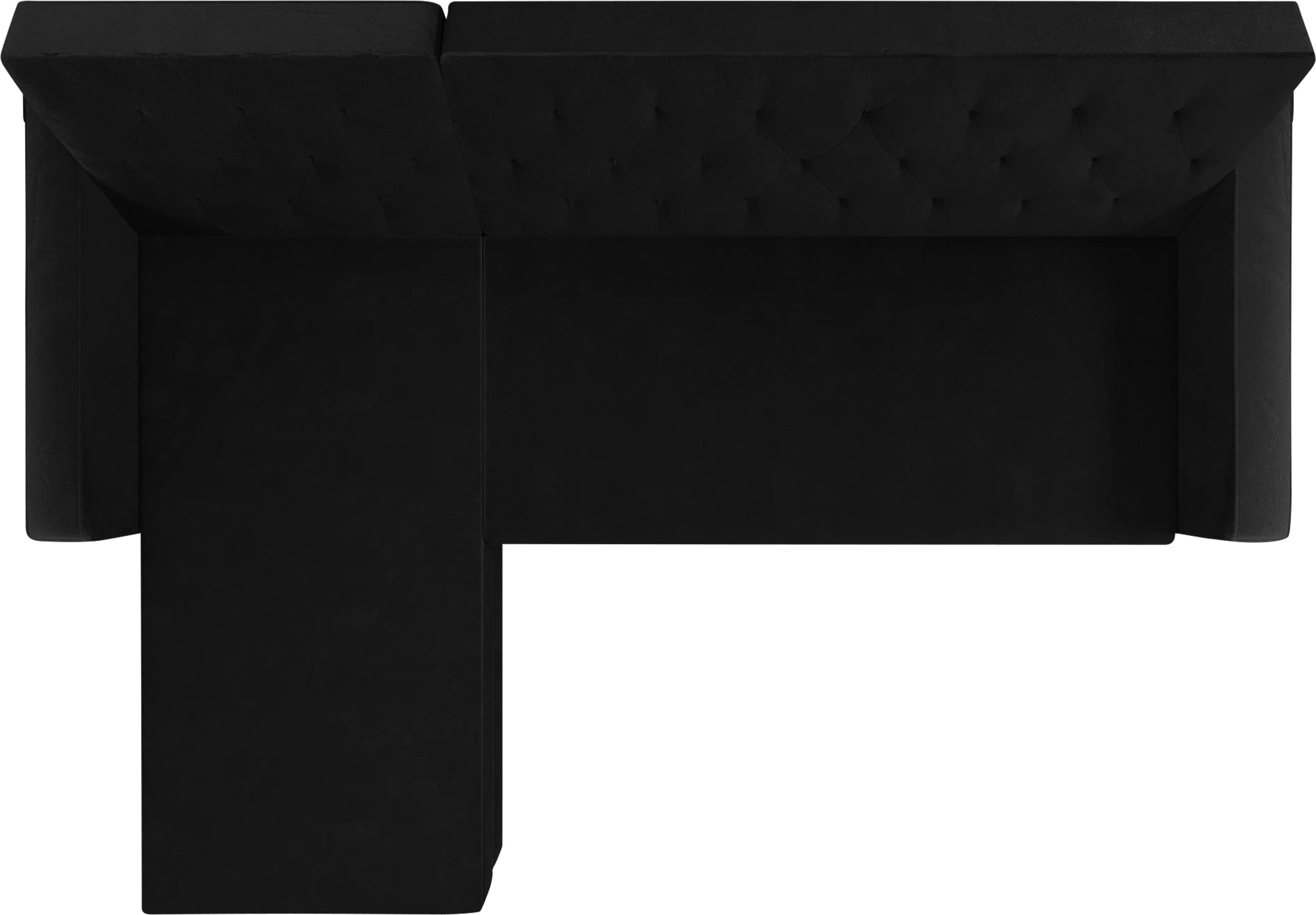 CosmoLiving by Cosmopolitan Hoekbank Liberty, L-vorm met slaapfunctie, récamier aan beide kanten te monteren, zithoogte 43 cm
