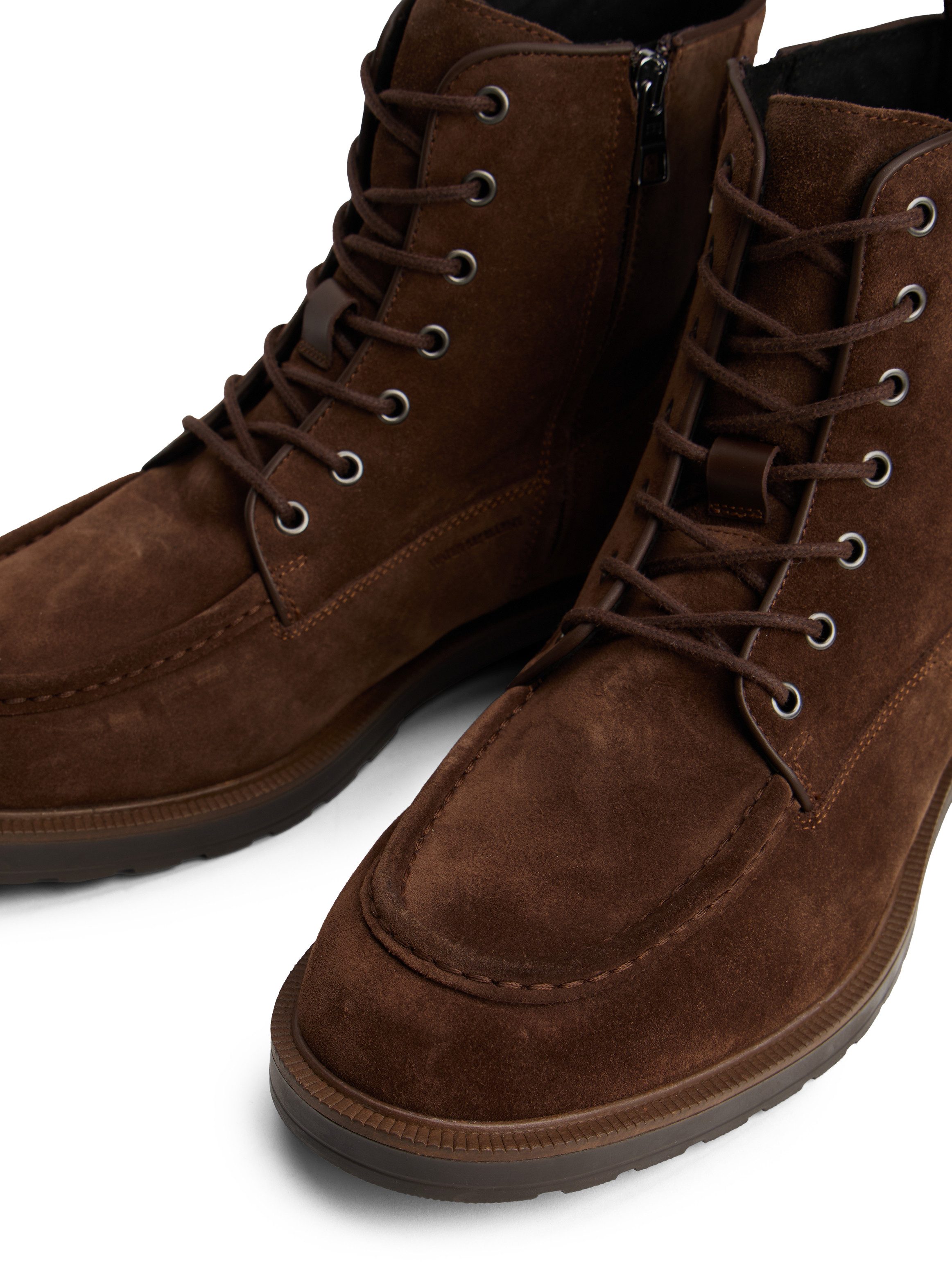 Tommy Hilfiger Veterschoenen CLEATED HILFIGER W SDE MOC BOOT veterenkellaars met modieuze mocassinnaad