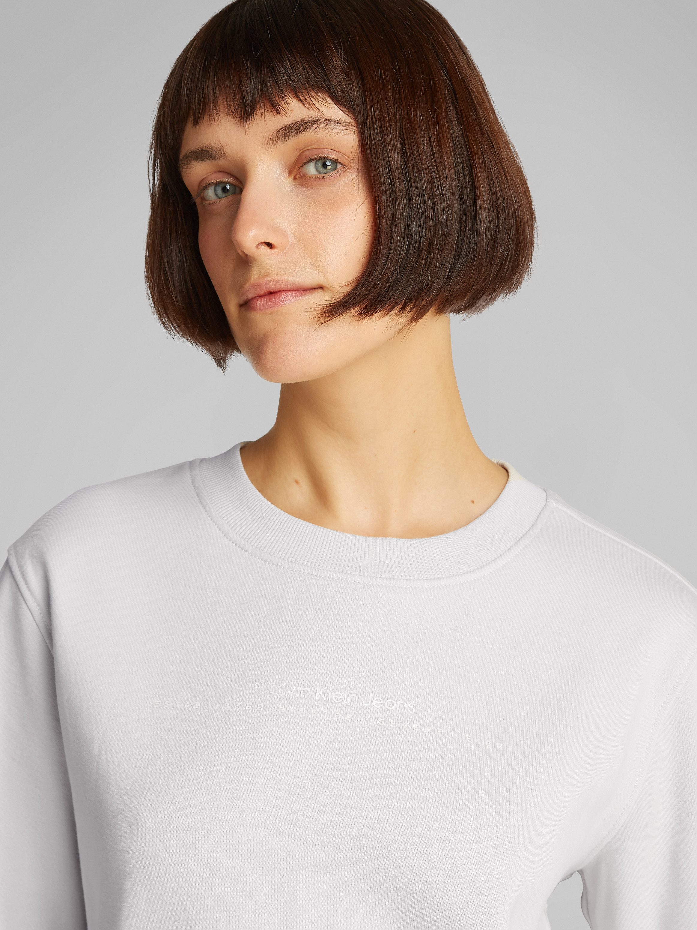 Calvin Klein Sweatshirt INSTITUTIONAL GRAPHIC CREWNECK