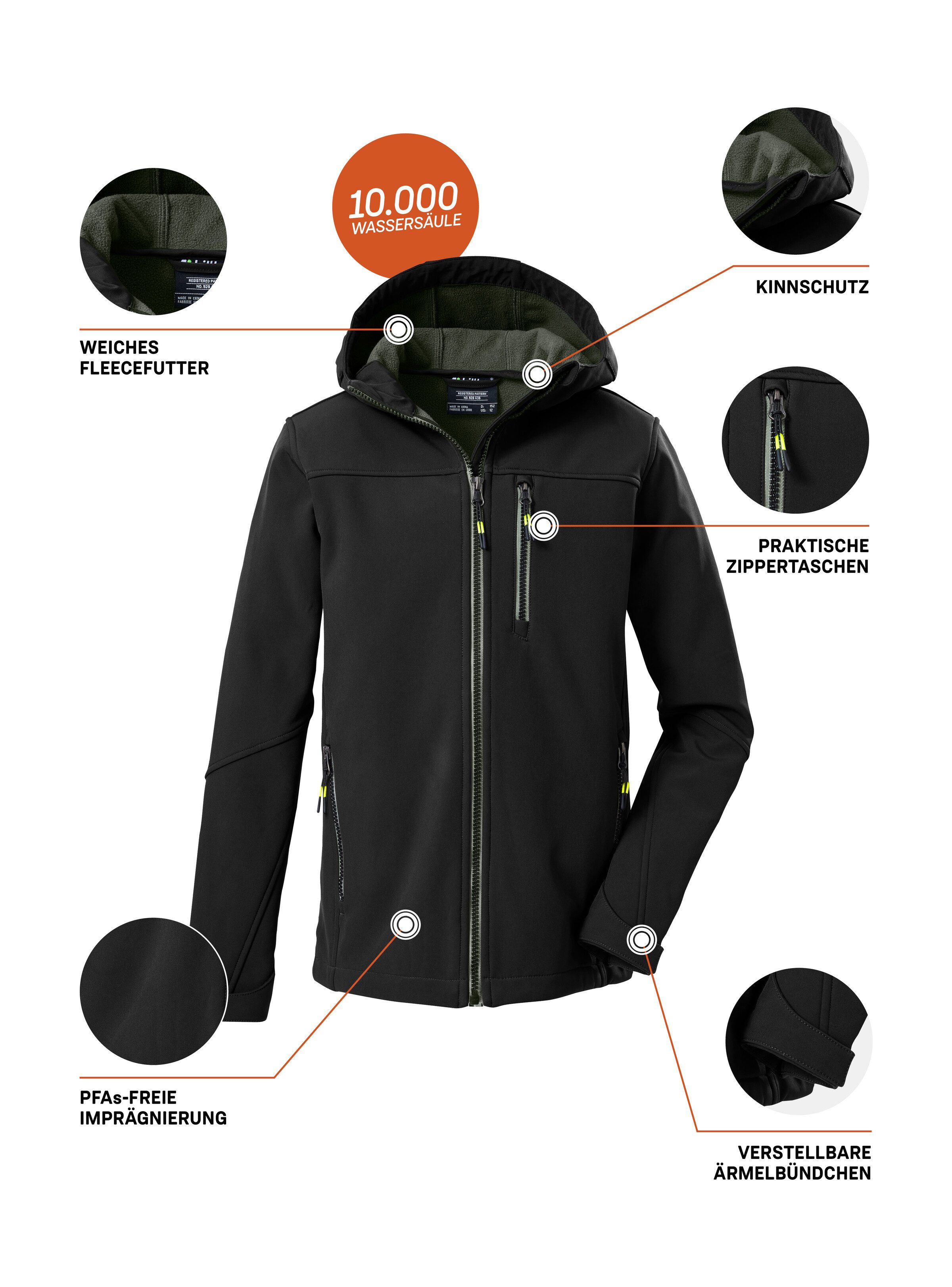 Killtec Softshell-jack Jongens Softshell-jack