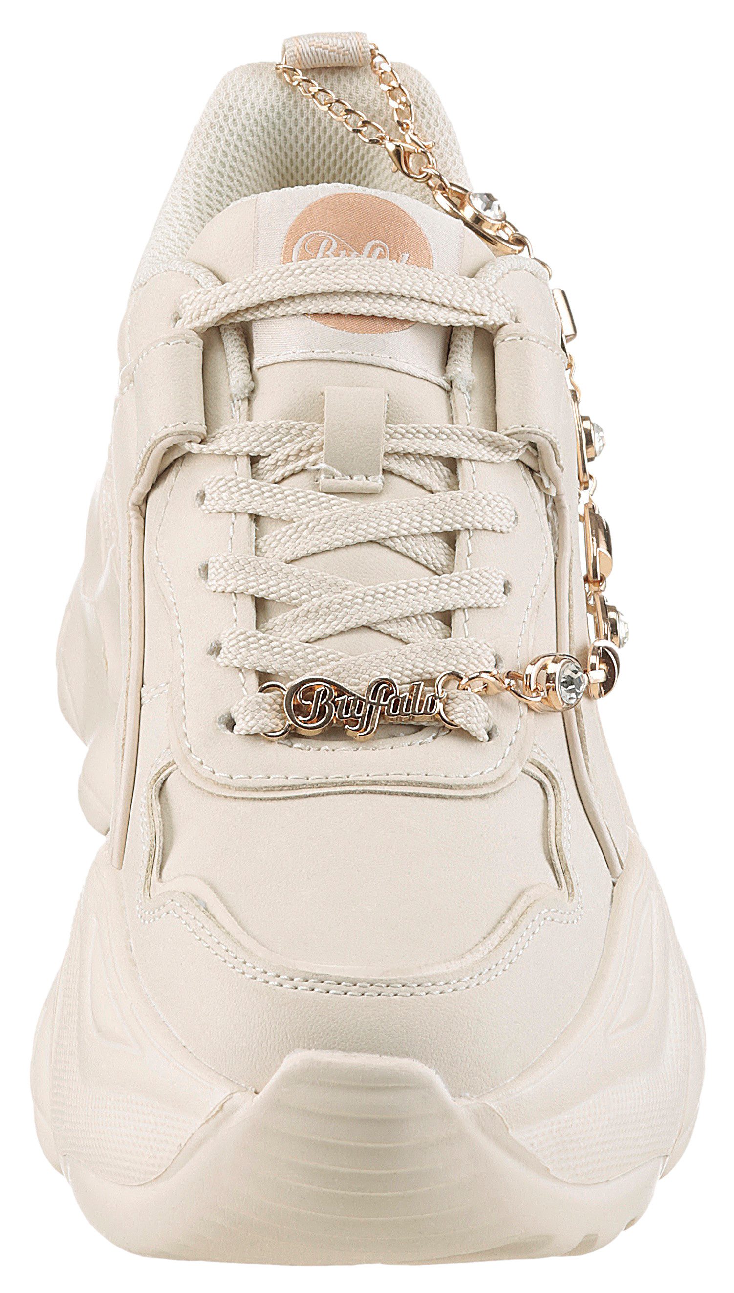 Buffalo Plateausneakers BLISS CHIN , chunky sneaker, vrijetijdsschoen met trendy decoratieve ketting