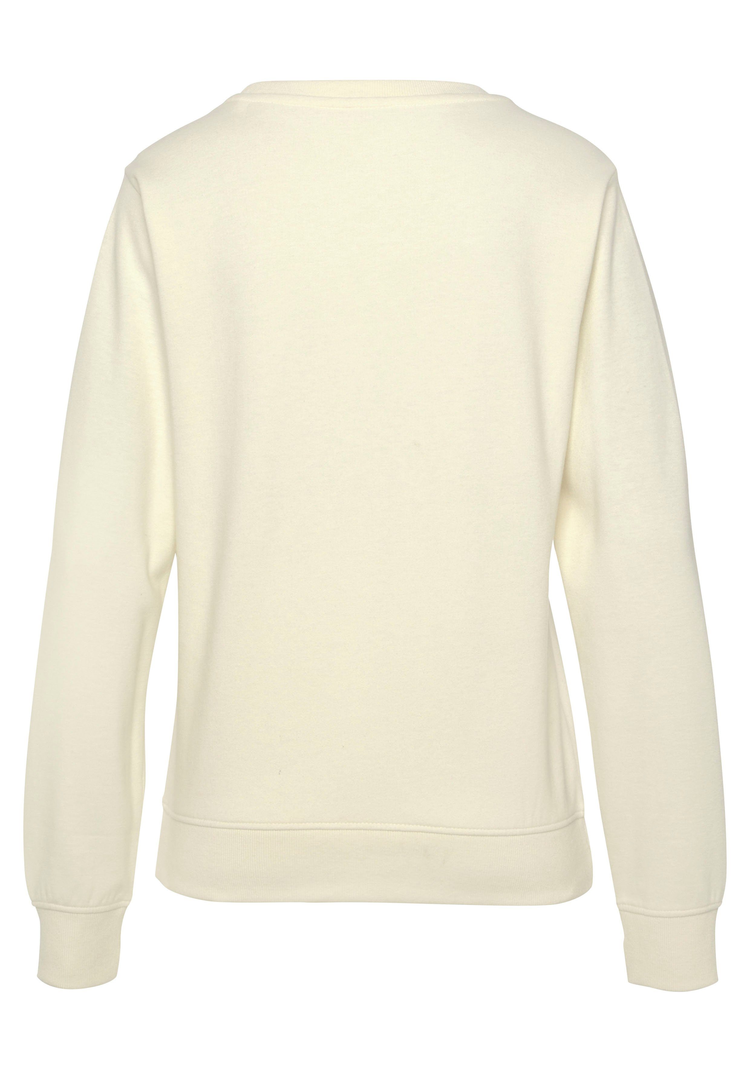 Vivance Sweatshirt Sweatshirt met frontprint, loungeanzug (1-delig)
