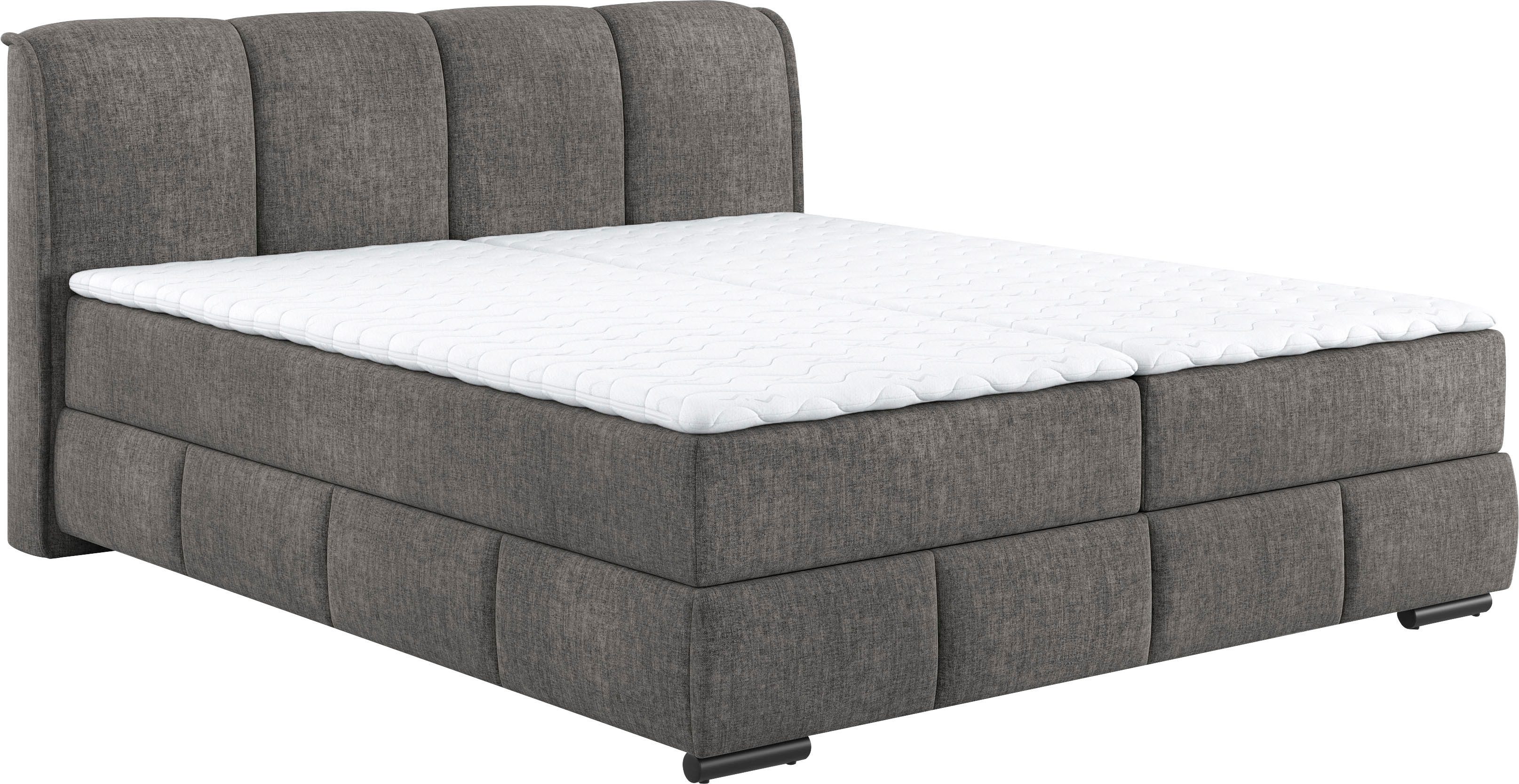 Mr. Couch Boxspring Bethany met bedkist, incl. matras Topmatras en sierkussen, in verschillende hardheden beschikbaar