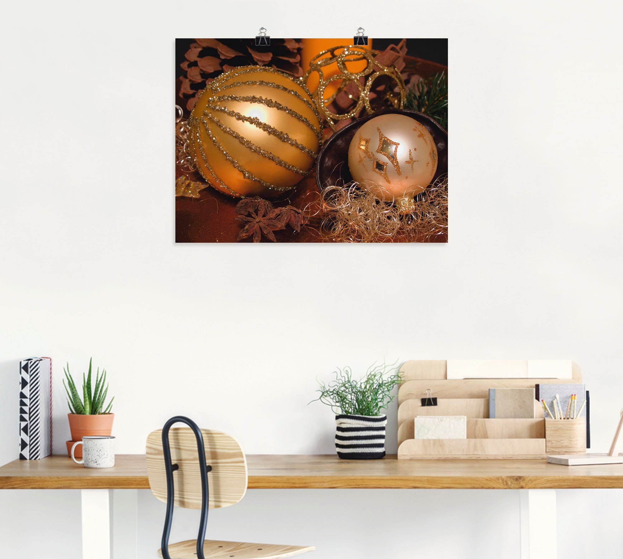 Artland Artprint Kerststuk als poster, muursticker in verschillende maten