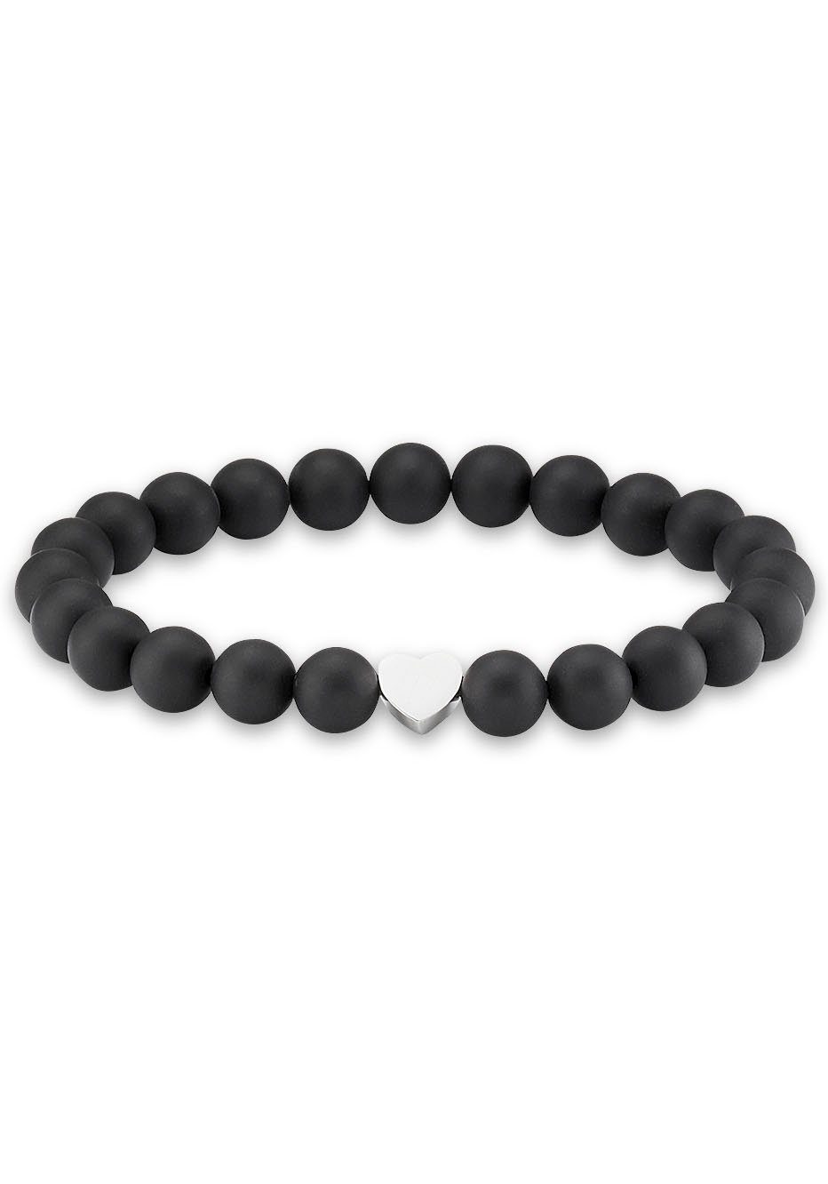 Firetti Armband Sieraad cadeau hart element, steenarmband, partnerarmband unisex armbanden zwart