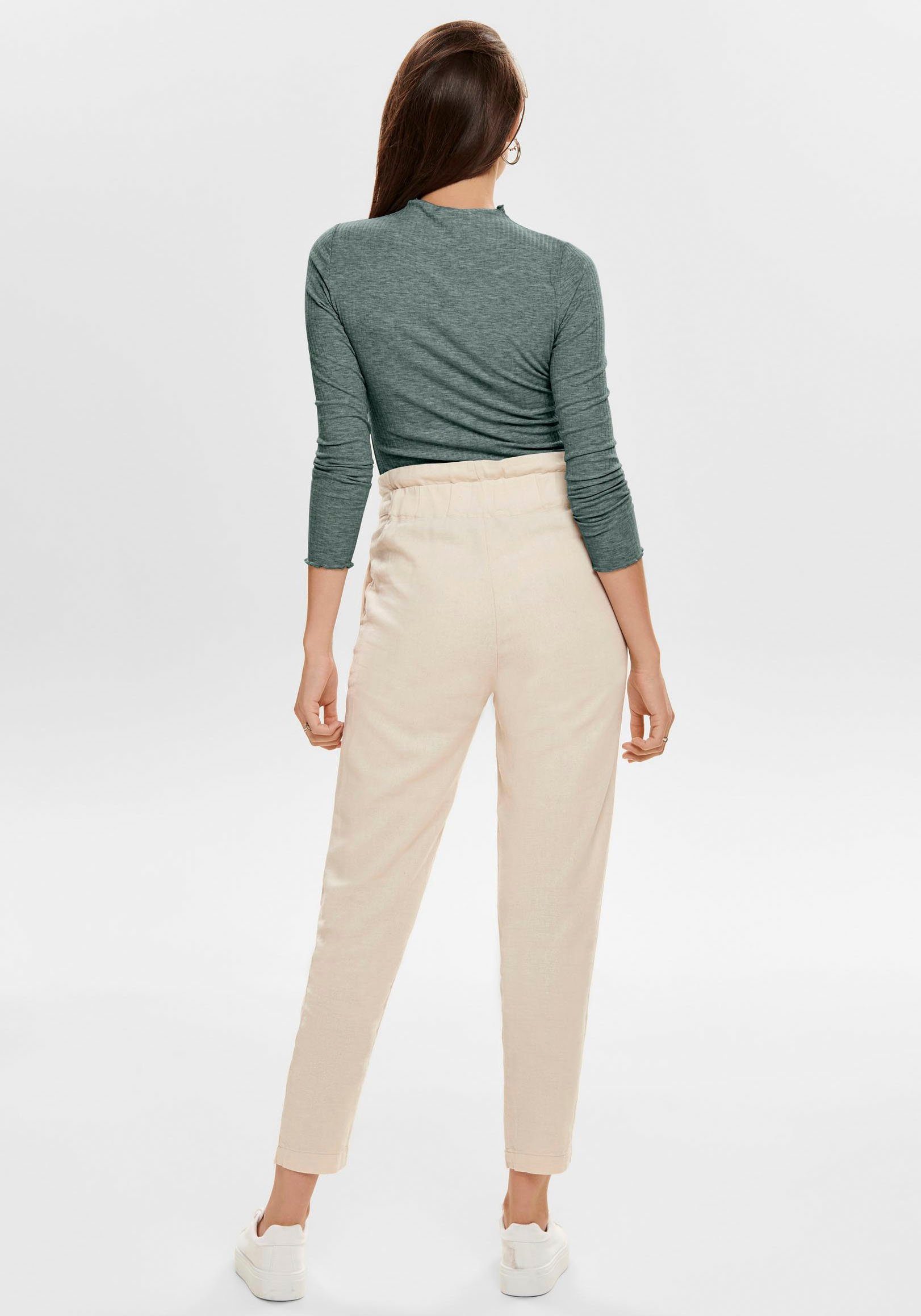 Only Shirt met lange mouwen ONLEMMA L/S HIGH NECK TOP
