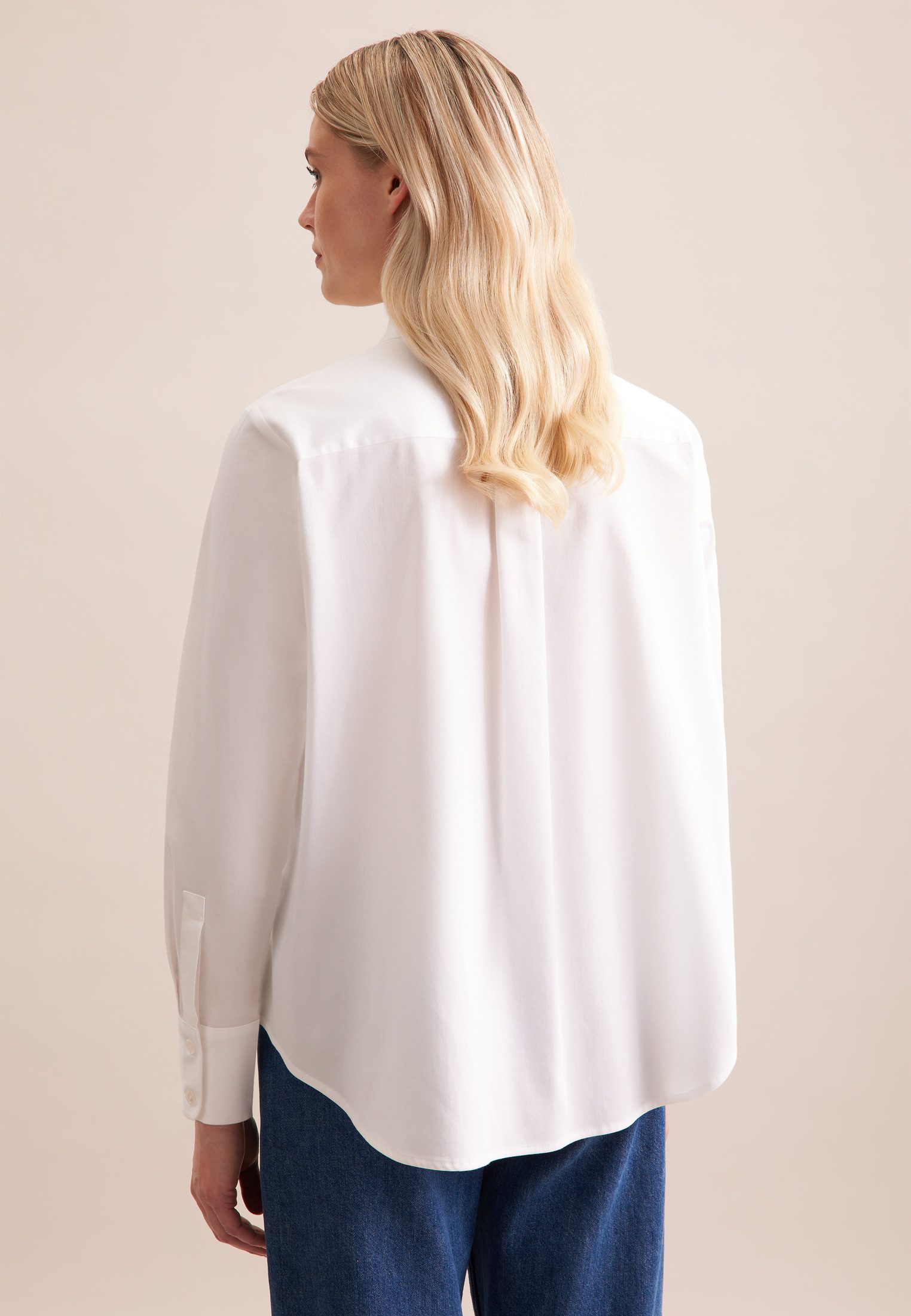 seidensticker Overhemdblouse 1/1 kraag uni