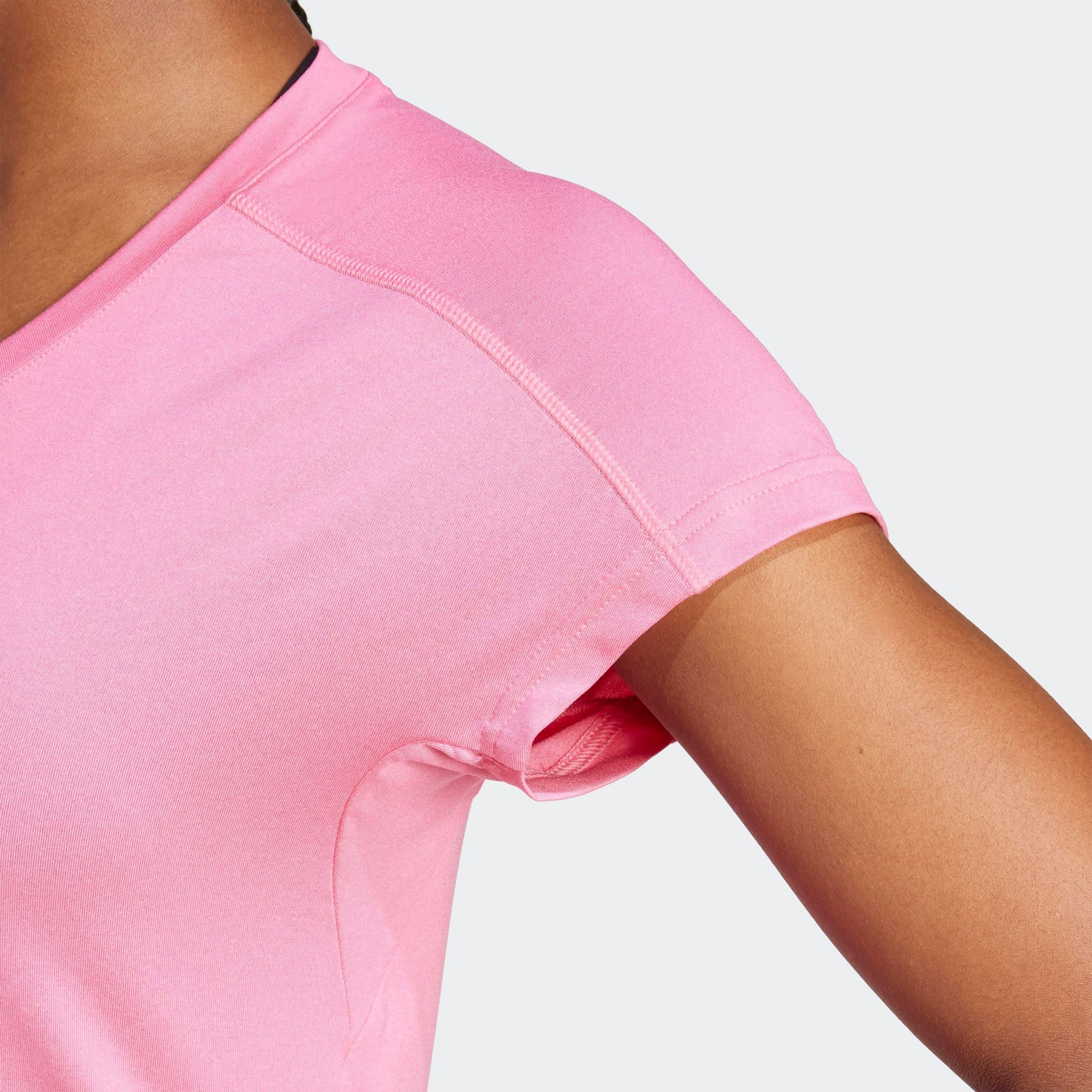 adidas Performance T-shirt TR-ES MIN T Trainingsshirt, vochtabsorberend met V-hals