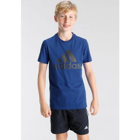 adidas Adidas big logo shirt blauw kinderen kinderen