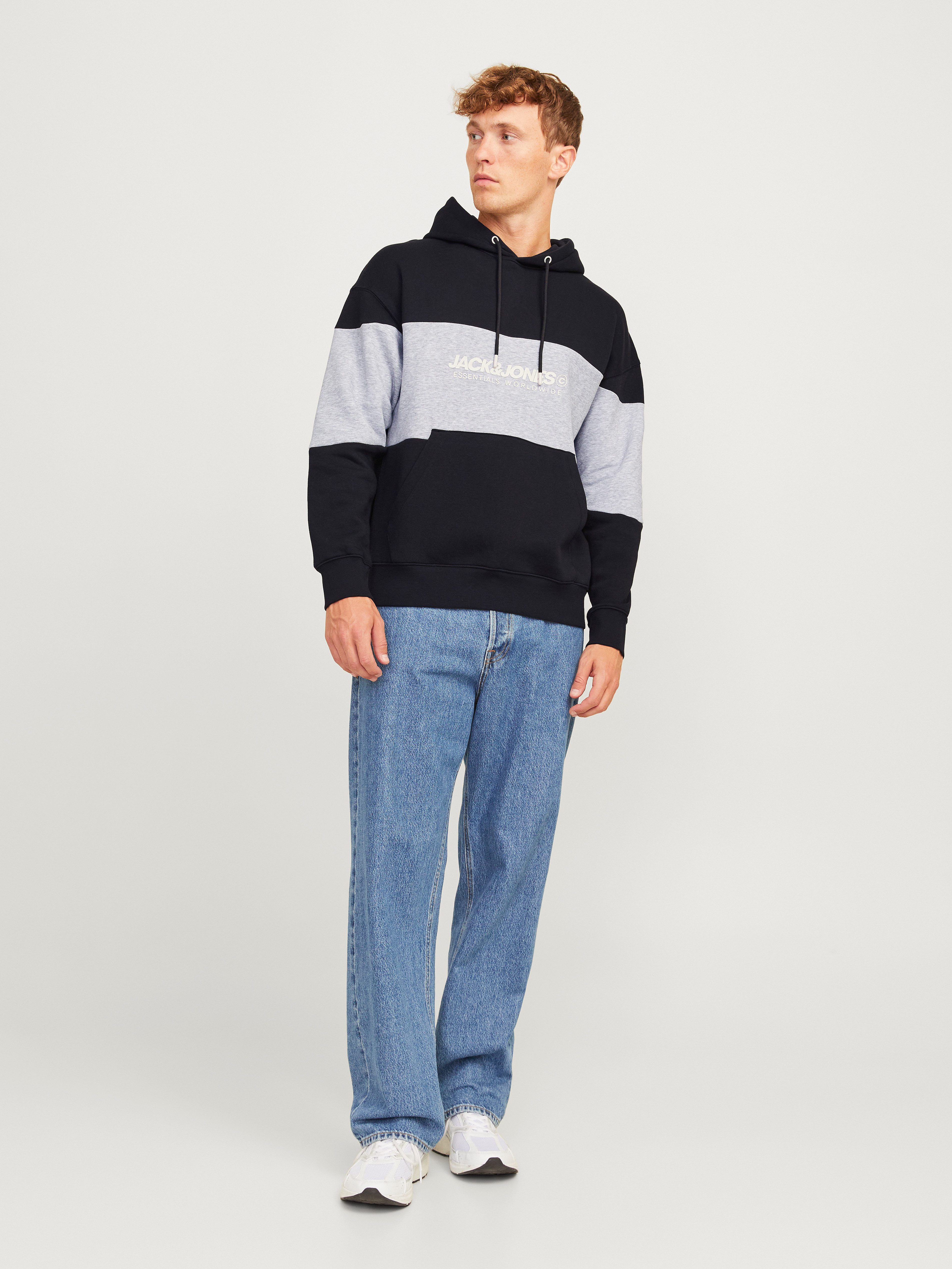Jack & Jones Hoodie JJELEGACY BLOCKING SWEAT HOOD NOOS