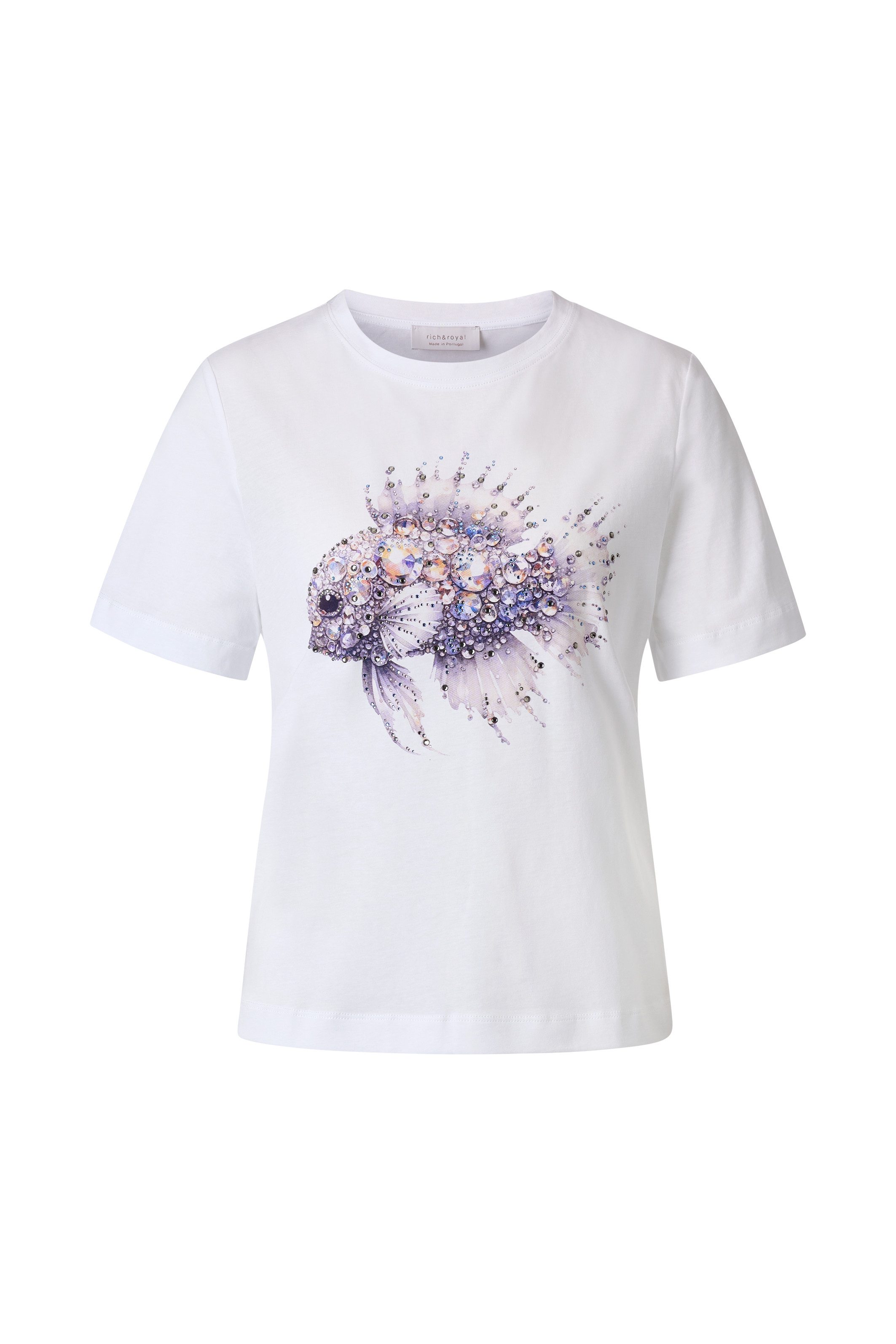 Rich & Royal Shirt met korte mouwen Met een ronde hals