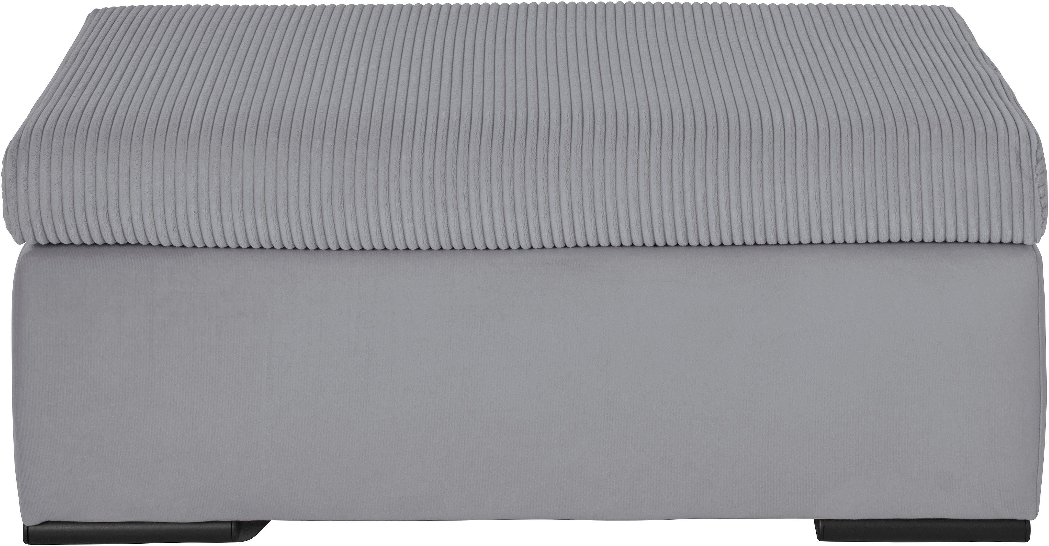 Home affaire Hocker Win met zwarte metalen poten, vrij plaatsbaar