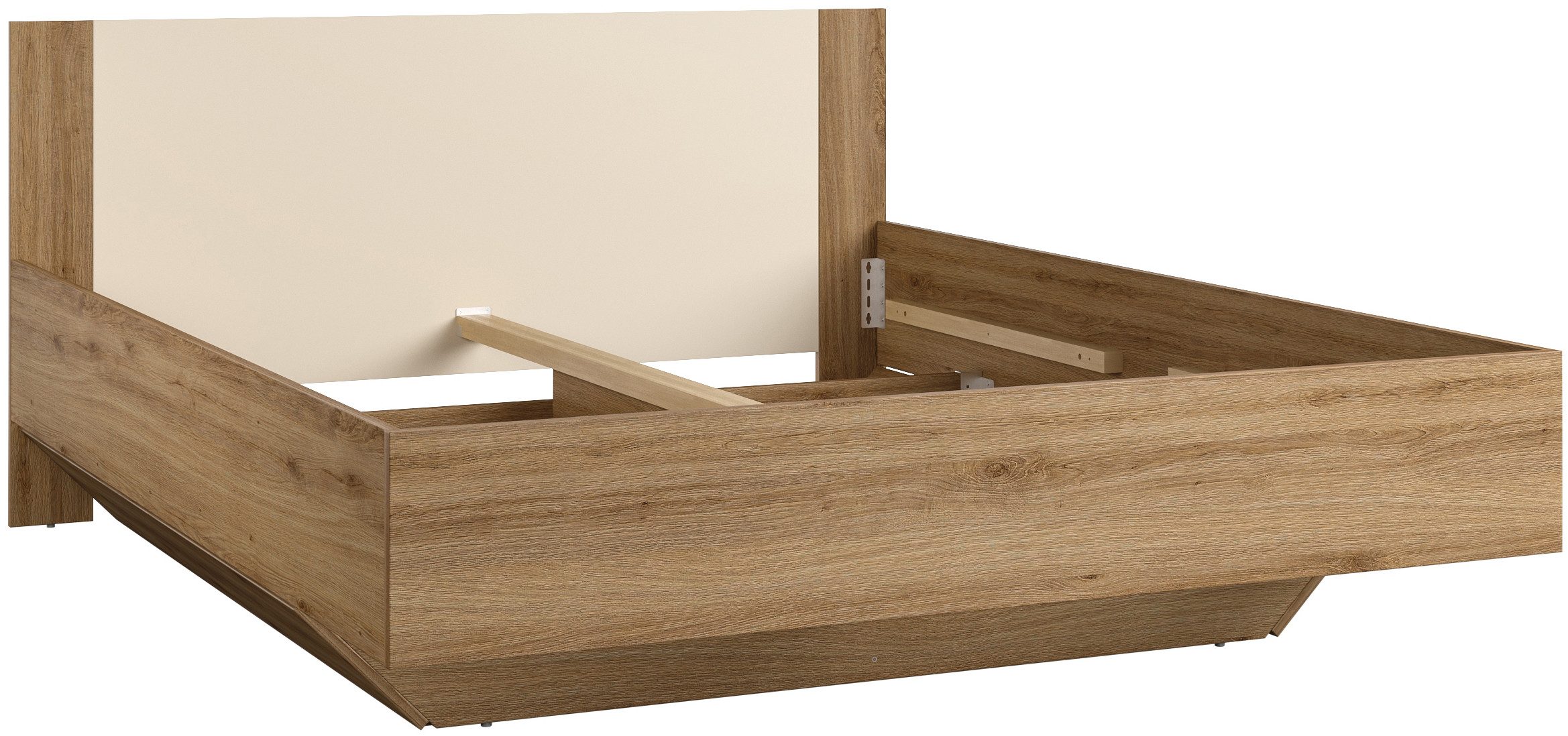 Home affaire Bedframe Bitry, breedte 160 of 180 cm, moderne bedomranding