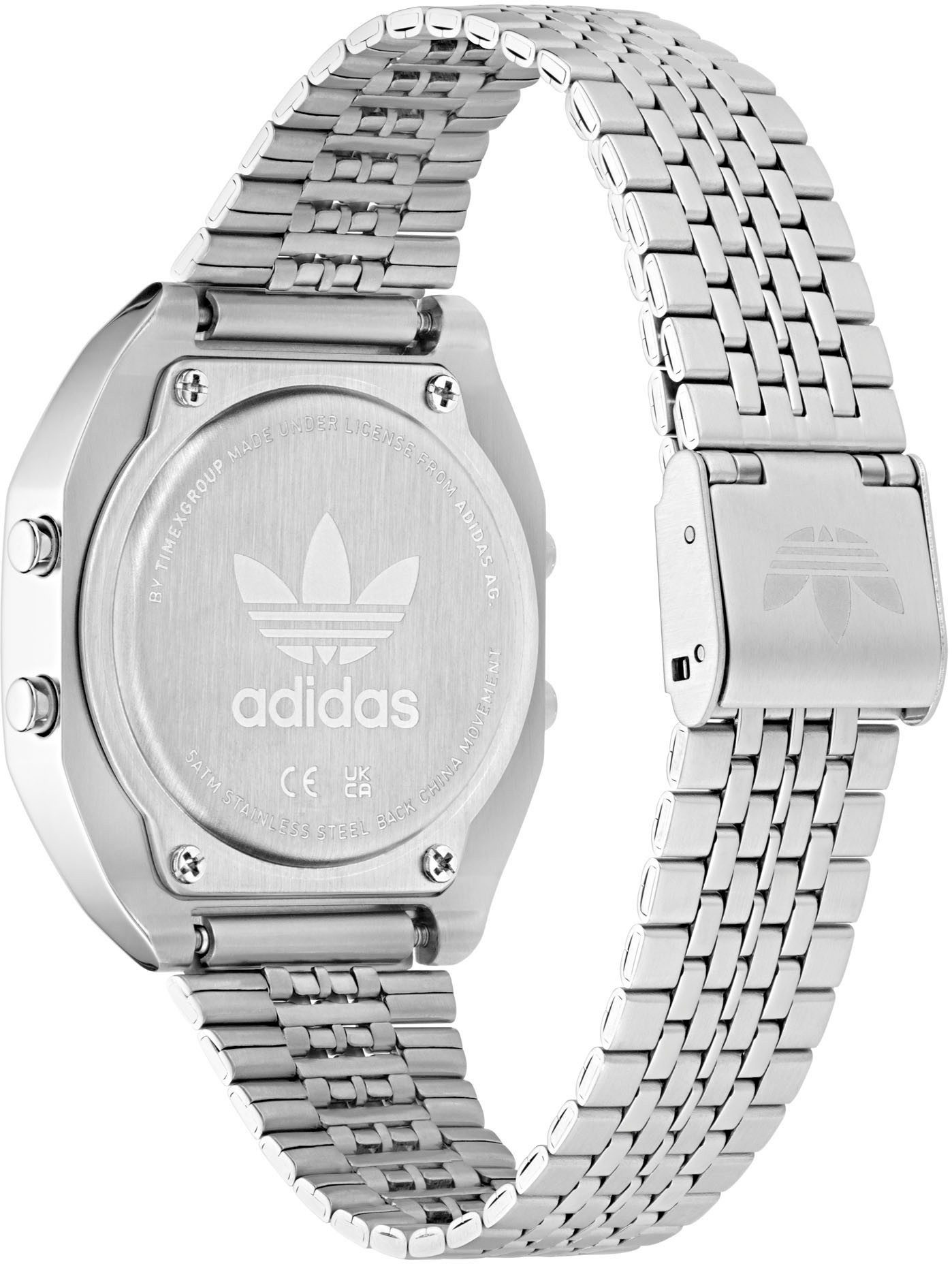 adidas Originals Digitale klok DIGITAL TWO Quartzhorloge, horloge, herrenuur, damenuur, unisex, roestvrijstalen band