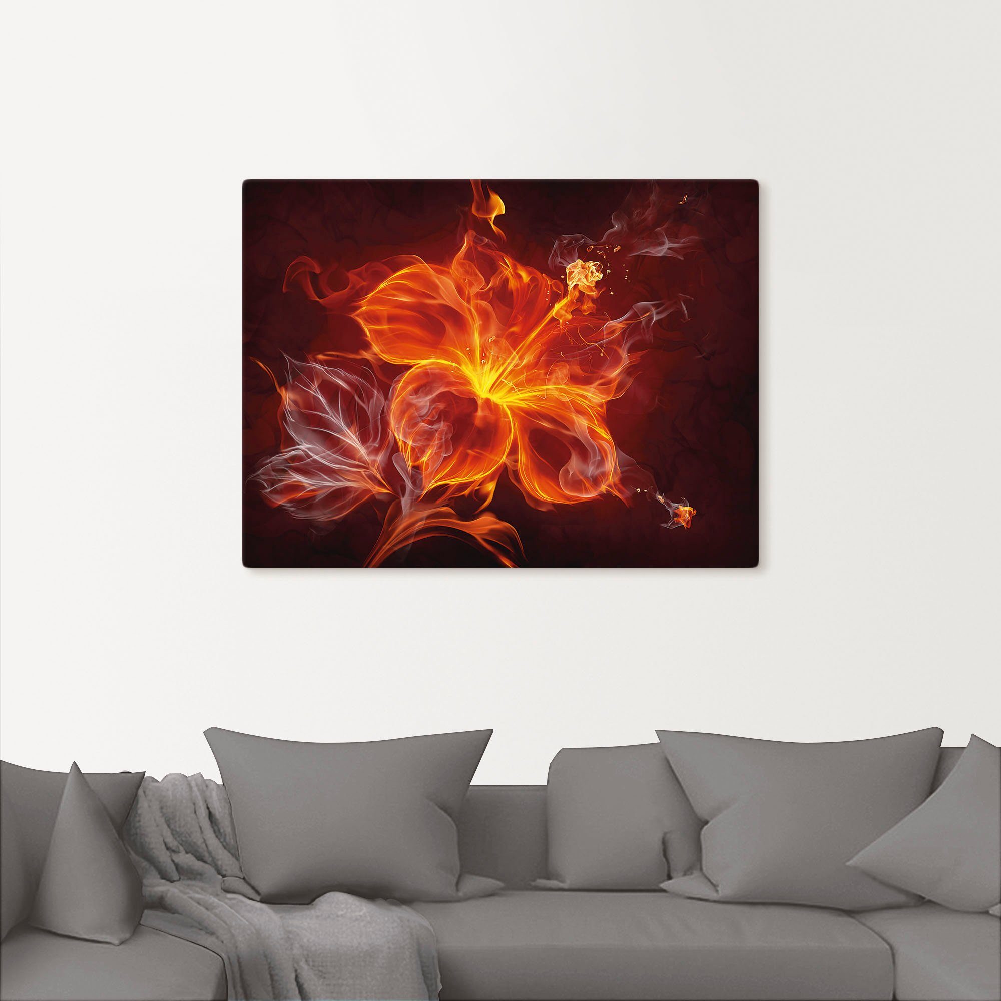 Artland Artprint Vuurbloem als artprint op linnen, poster, muursticker in verschillende maten