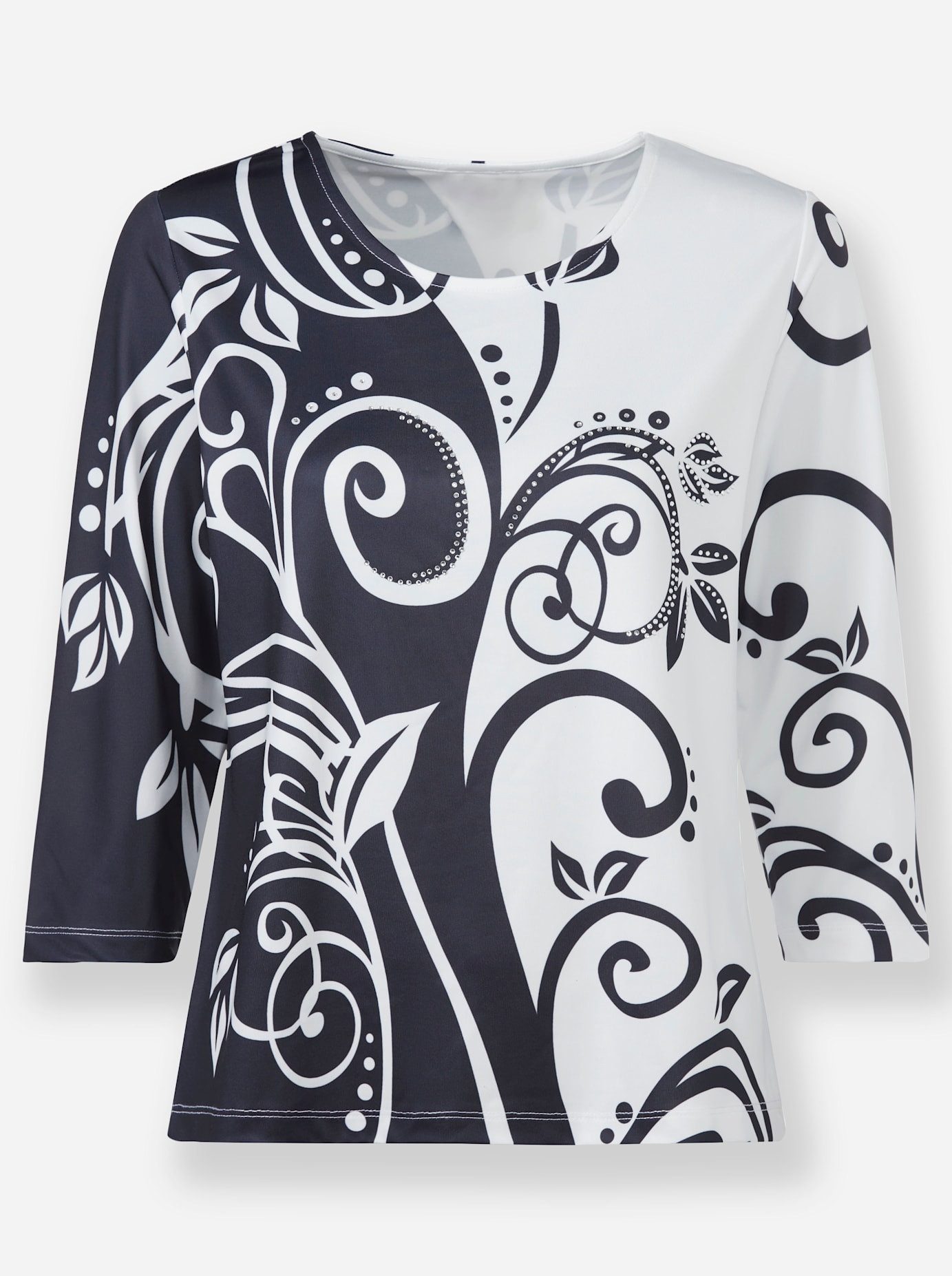 Lady Shirt met 3/4 mouwen Shirt (1-delig)