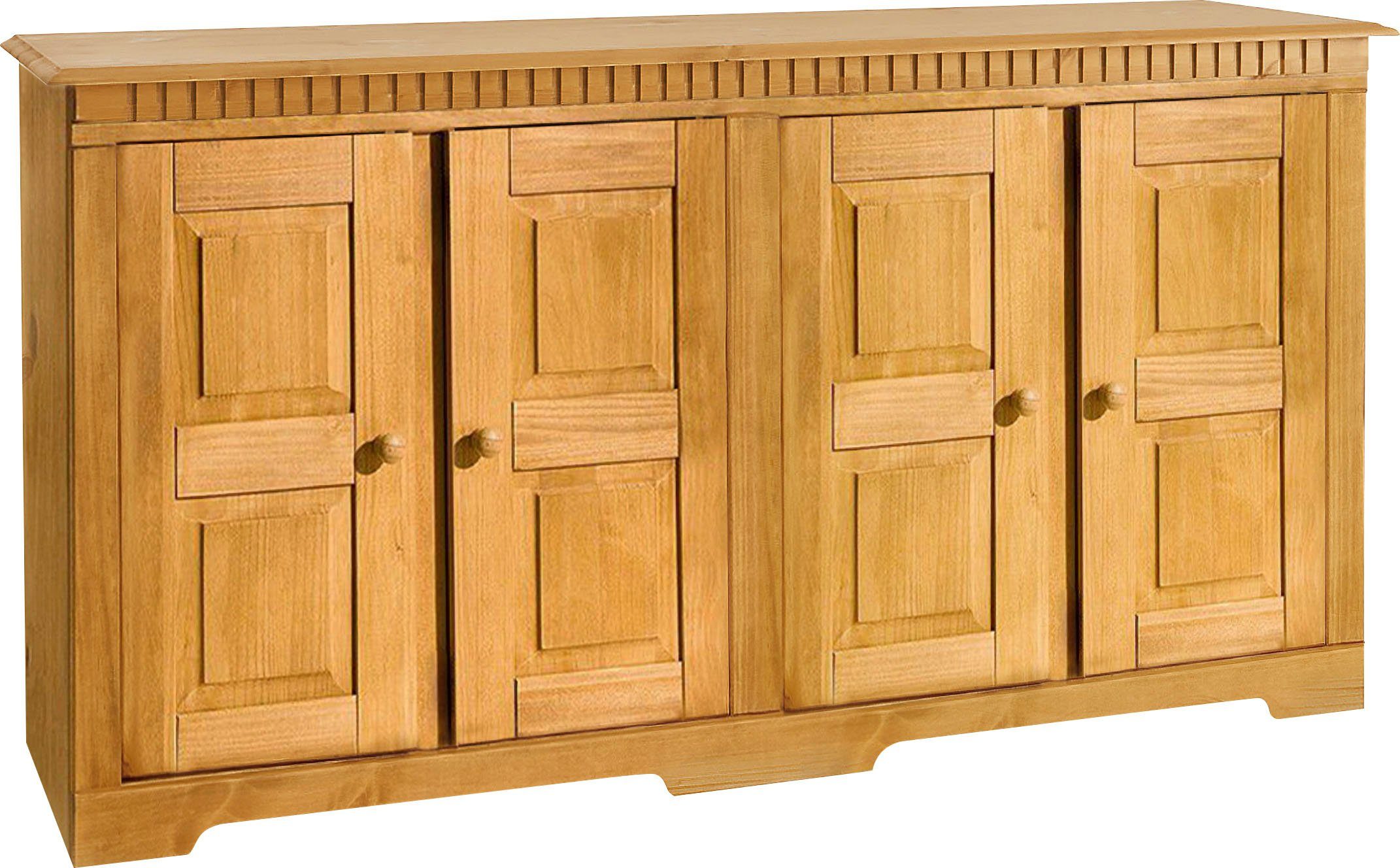 Home affaire Dressoir Lisa Commode van massief dennenhout, breedte 158,5 cm