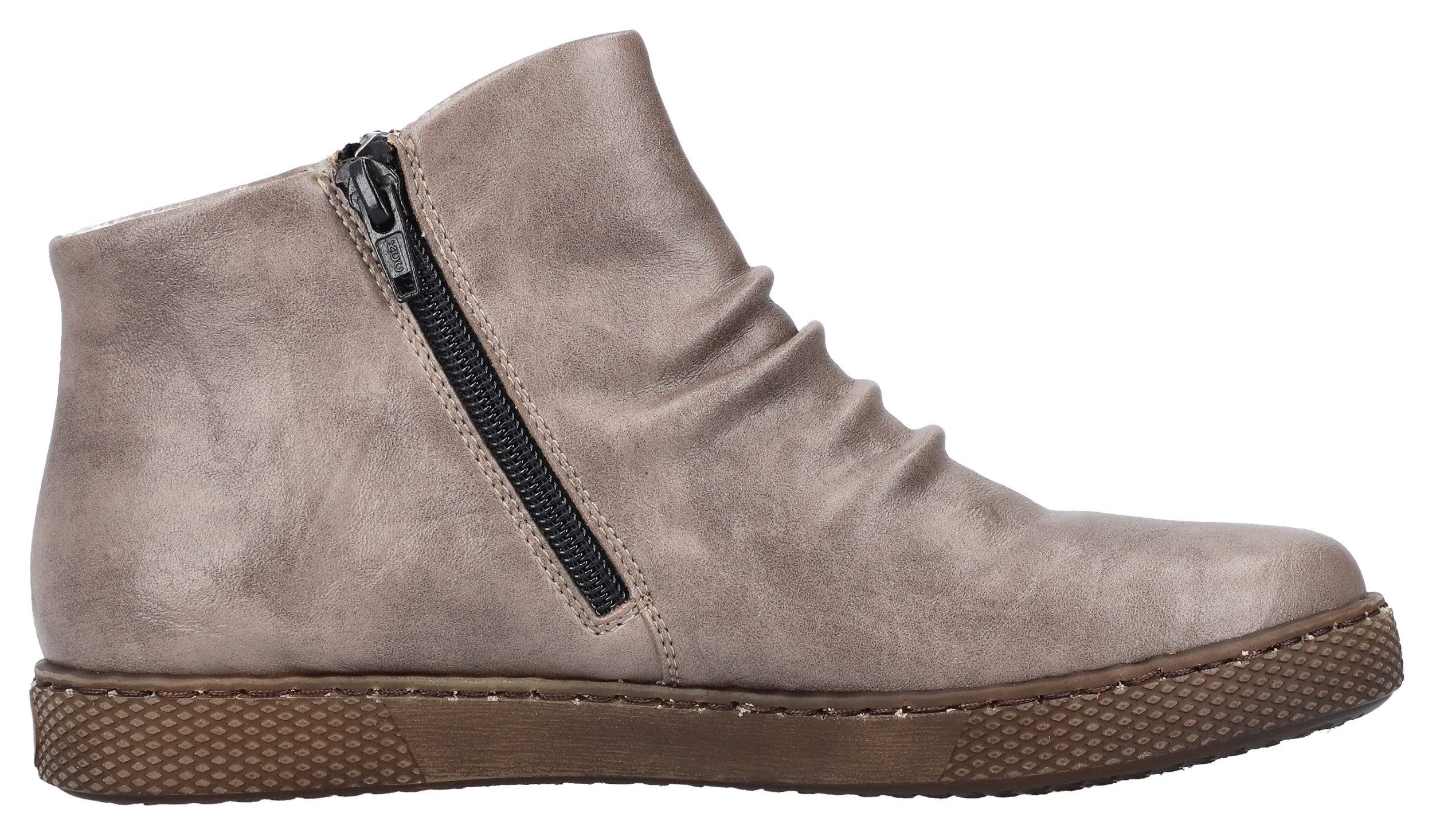 Rieker Boots zonder sluiting enkellaars, ritssluiting laarzen met uitneembare inlegzool