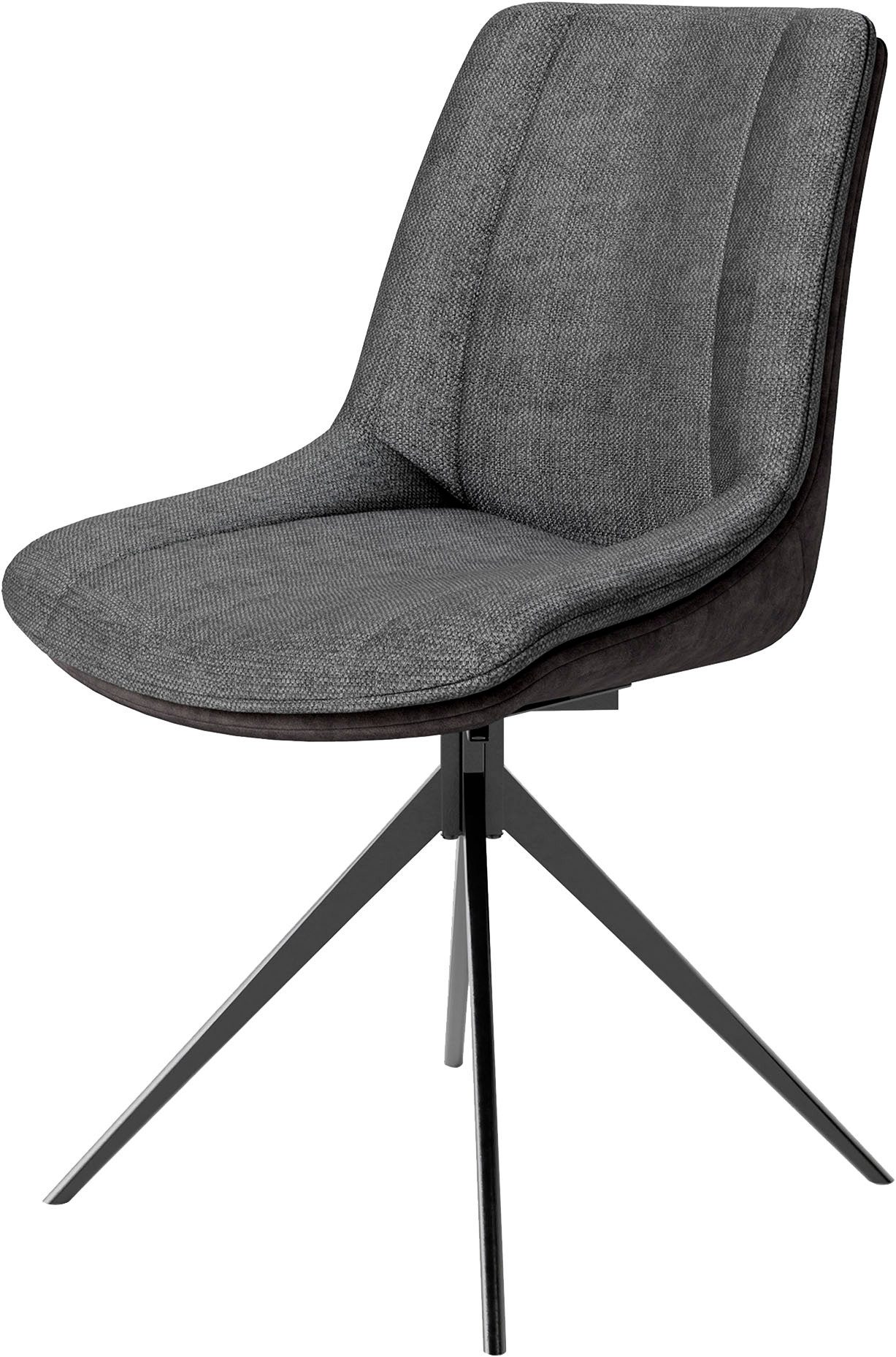byLIVING Eetkamerstoel Phoenix set van 2 360 graden draaibaar met terugloopfunctie en hoogwaardige bekledingsstoffen (set, 2 stuks)