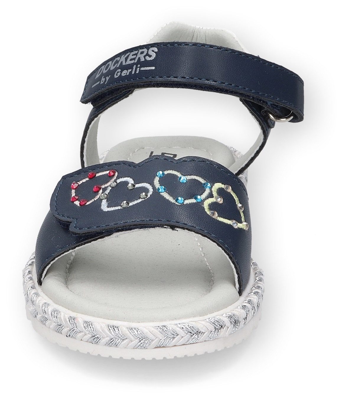 Dockers by Gerli Sandalen , sleehaksandaal, klittenbandschoen met hartapplicatie