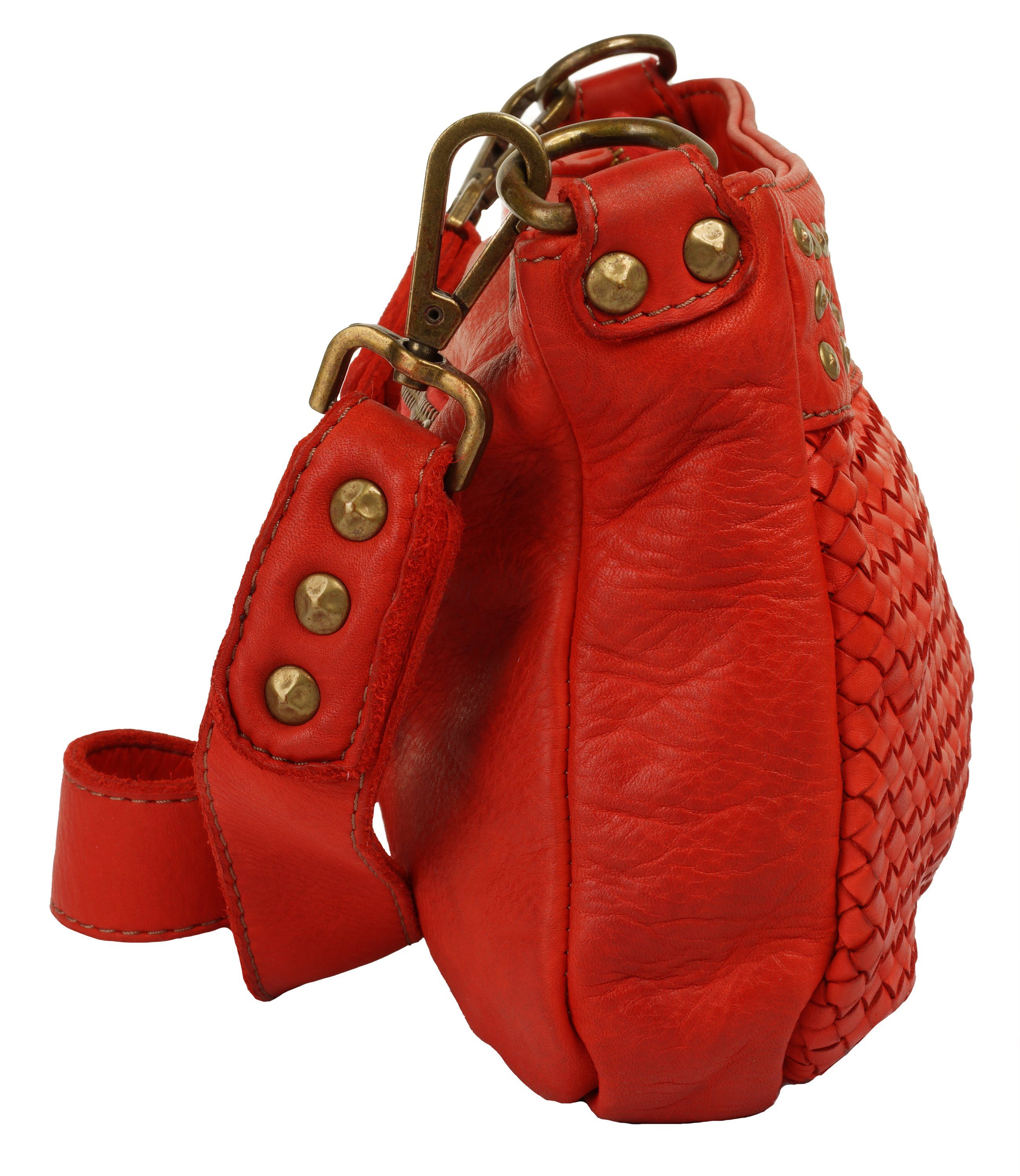 Samantha Look Schoudertas echt leer, made in italy