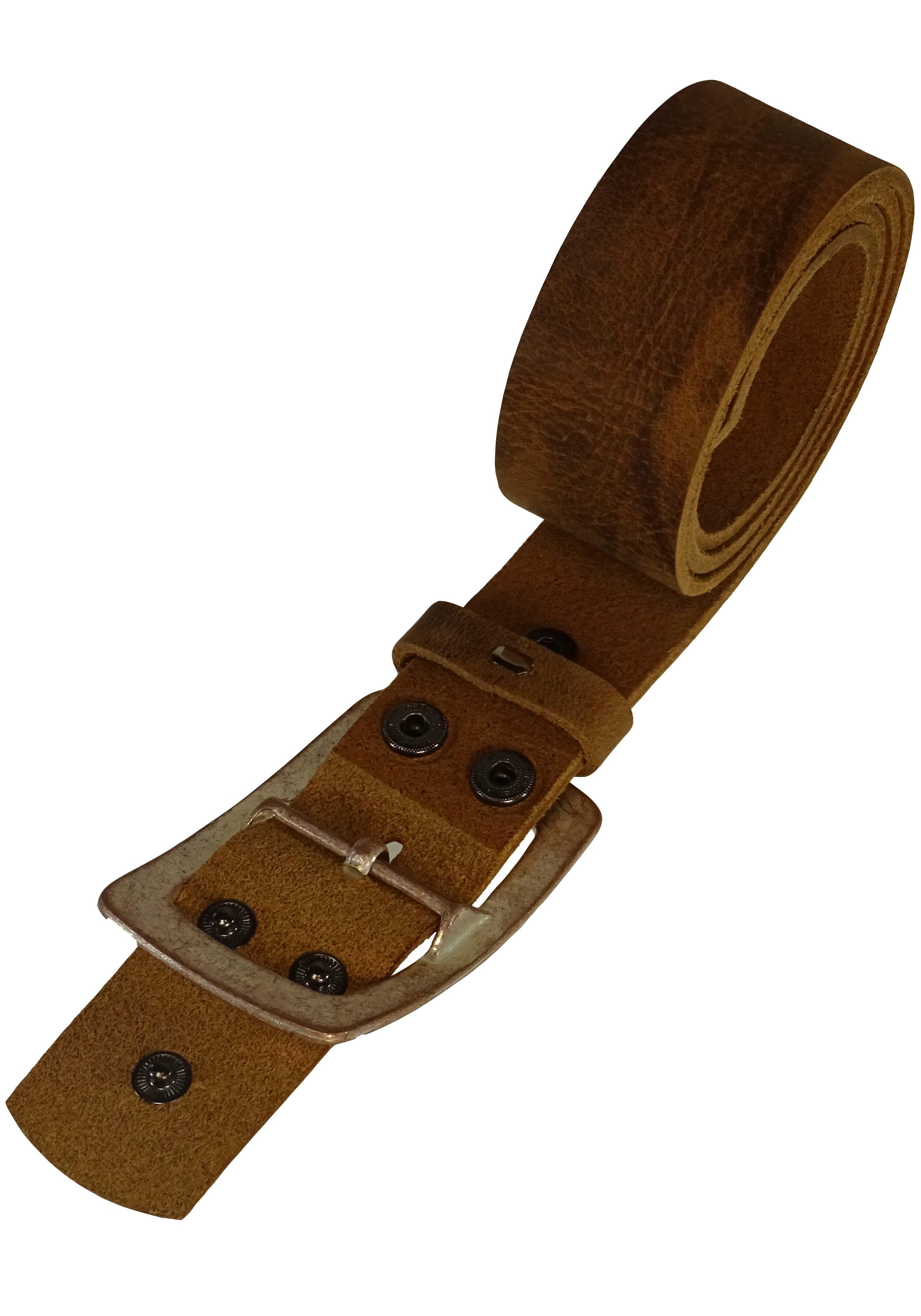 RETTUNGSRING by showroom 019° Leren riem met verwisselbare sluiting "doorn eenvoudig groot roze", 4cm