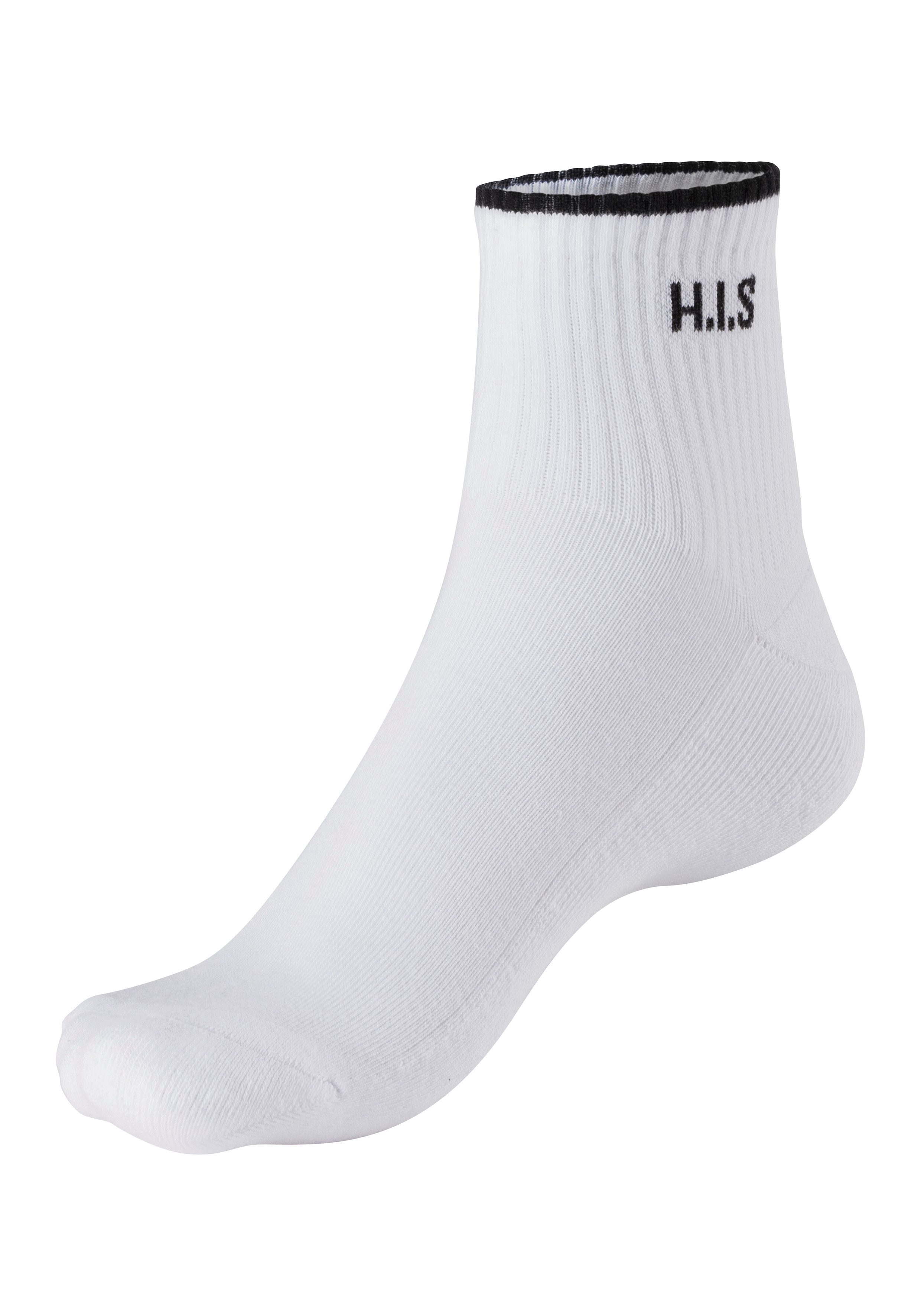 H.I.S Sportsokken Korte sokken met frotté & versterkte belastingzones (set, 6 paar)