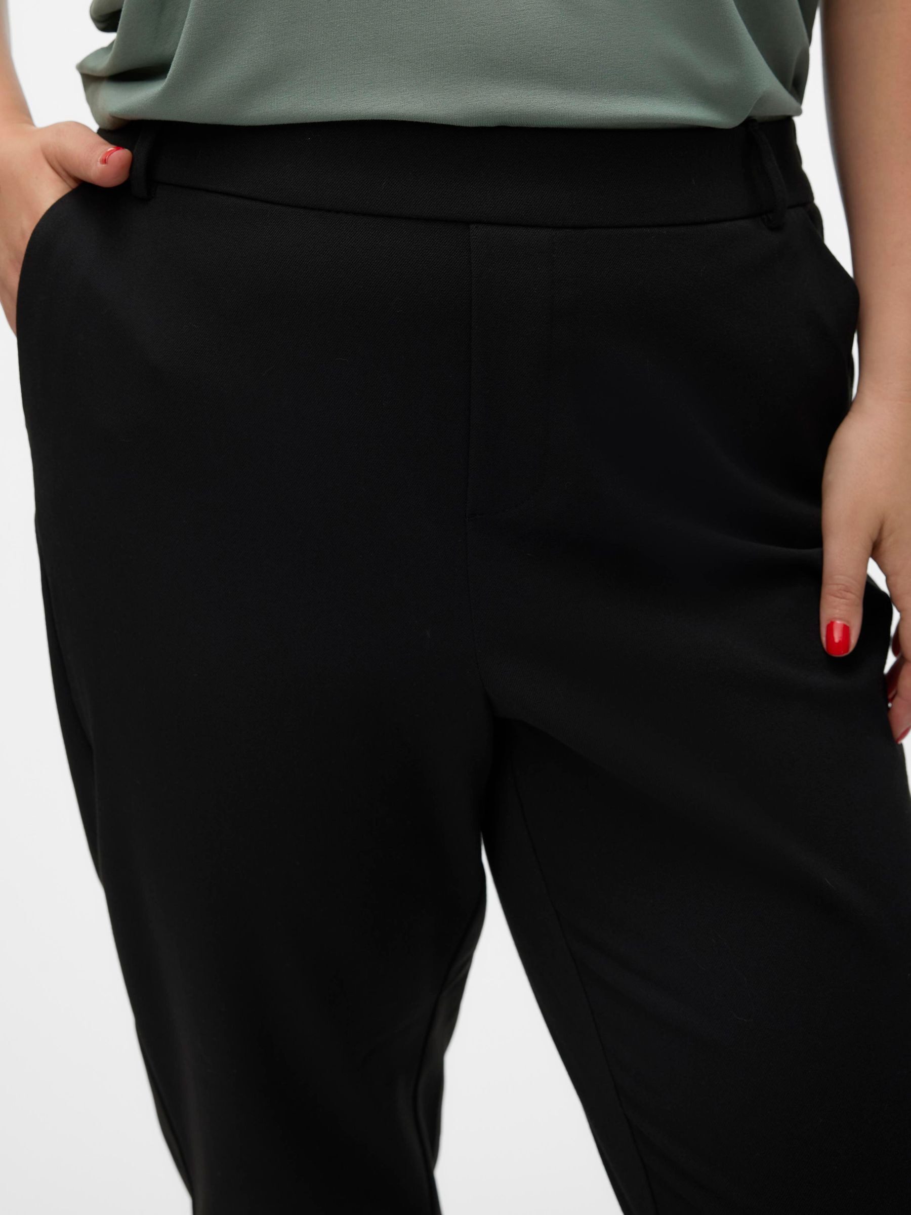 Vero Moda Curve Pantalon VMCMAYA MW LOOSE SOLID PANT CUR NOOS