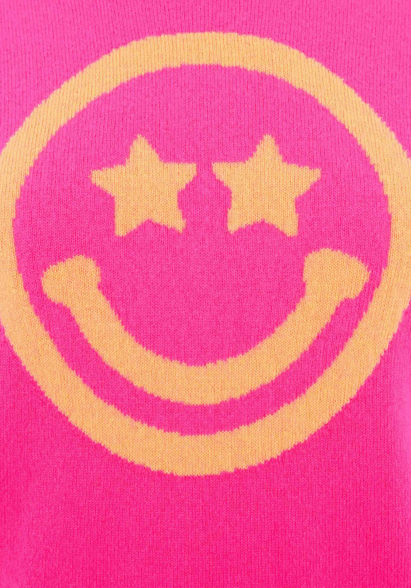 Zwillingsherz Kasjmiertrui Roundneck "Smiley Face"