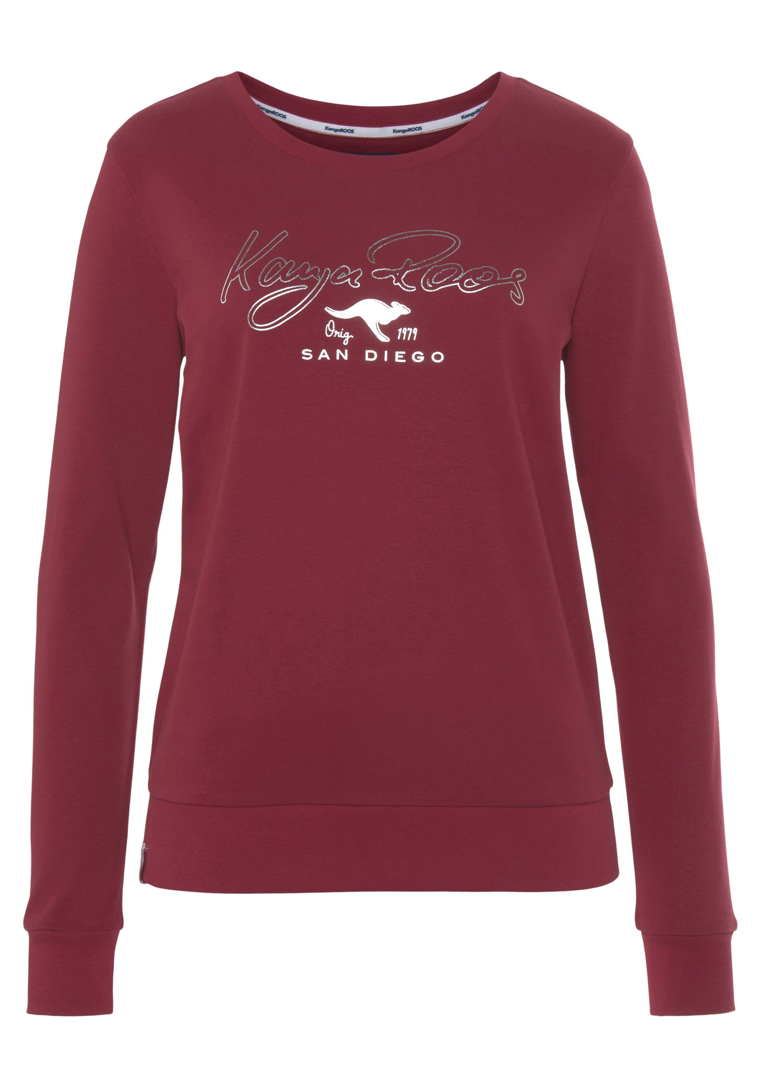 KangaROOS Sweatshirt Lange mouwen, figuurvolgende pasvorm