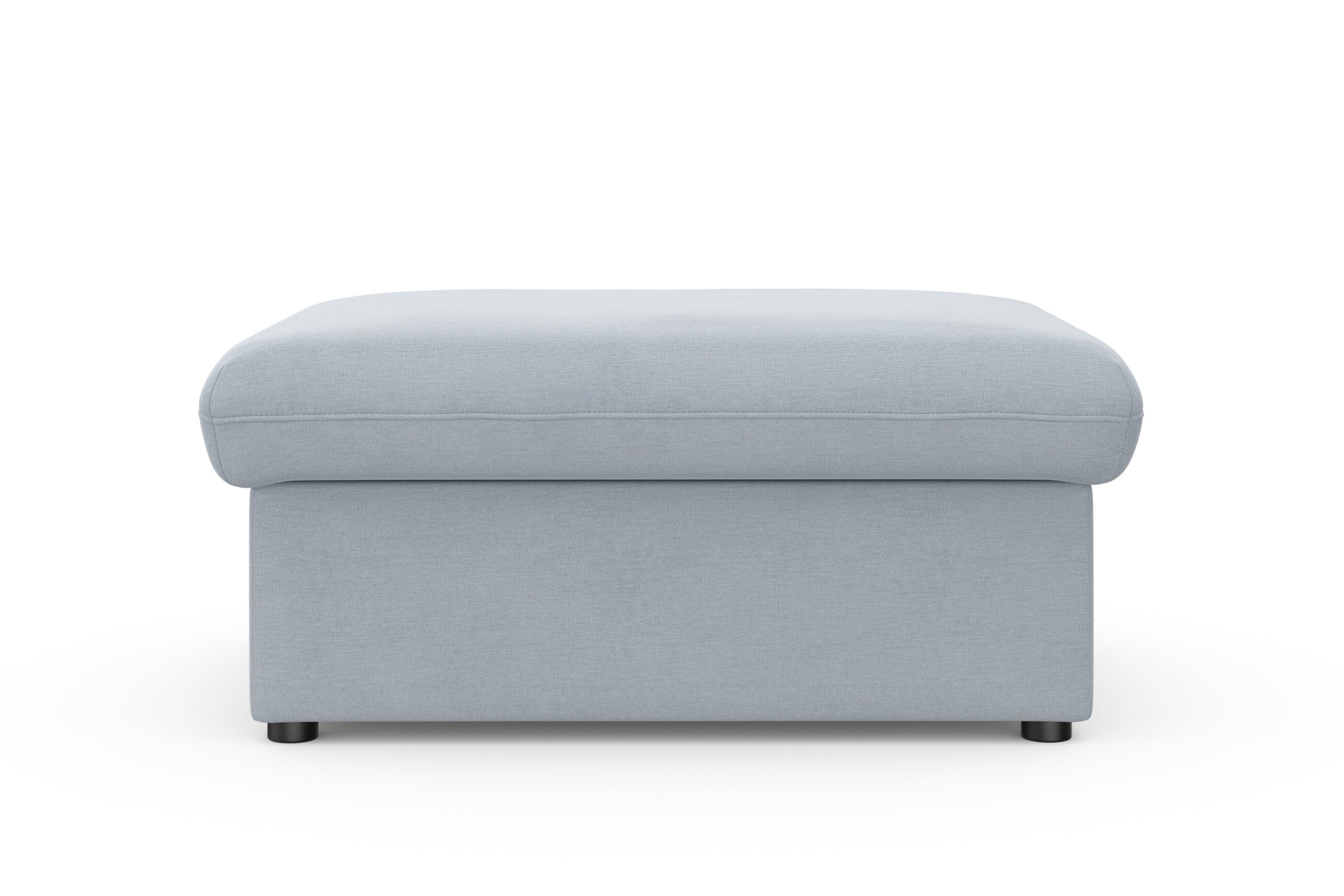 DOMO collection Hocker Topmatras met golfvering, op kunststof glijders