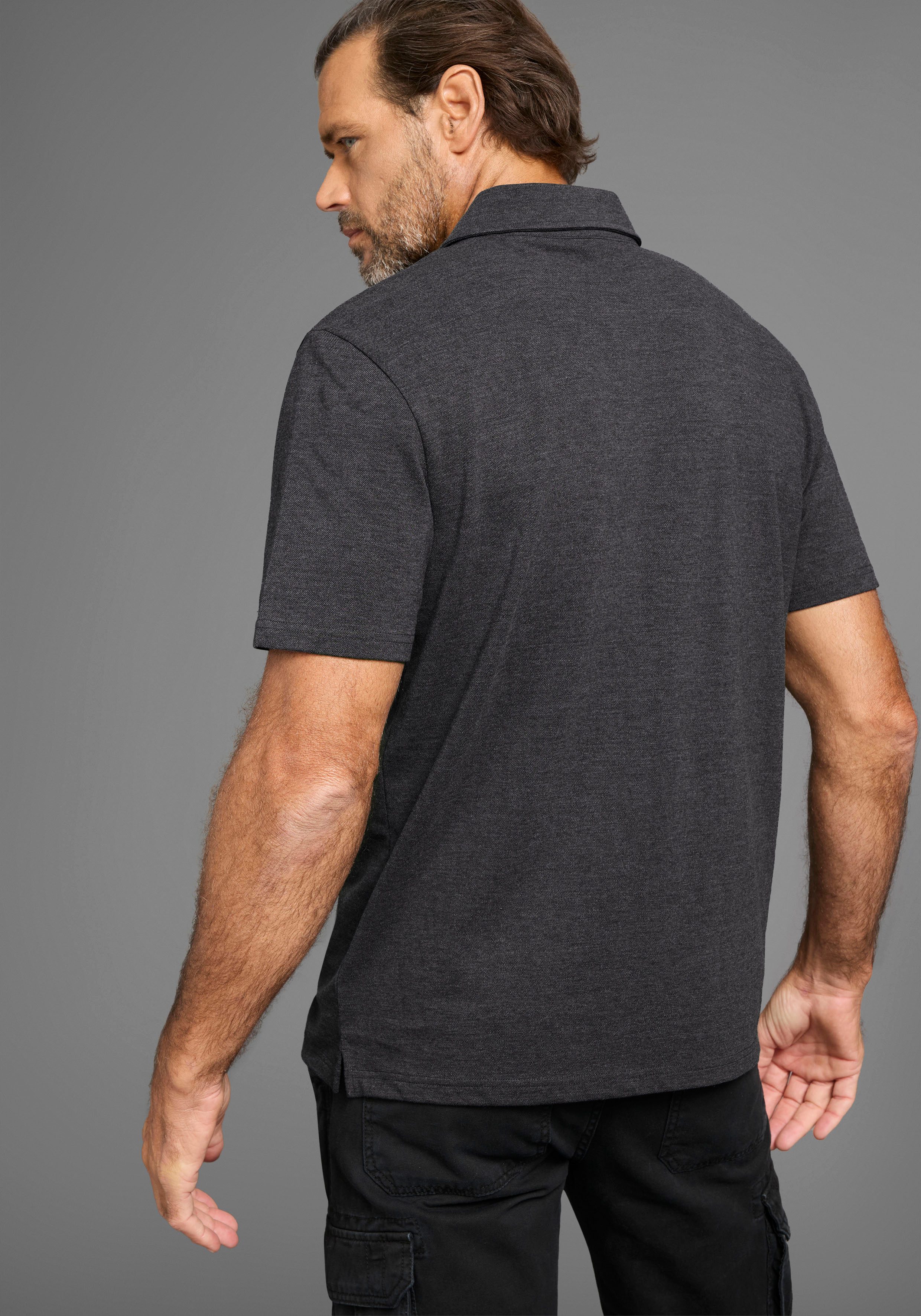 Man's World Poloshirt met borstzak