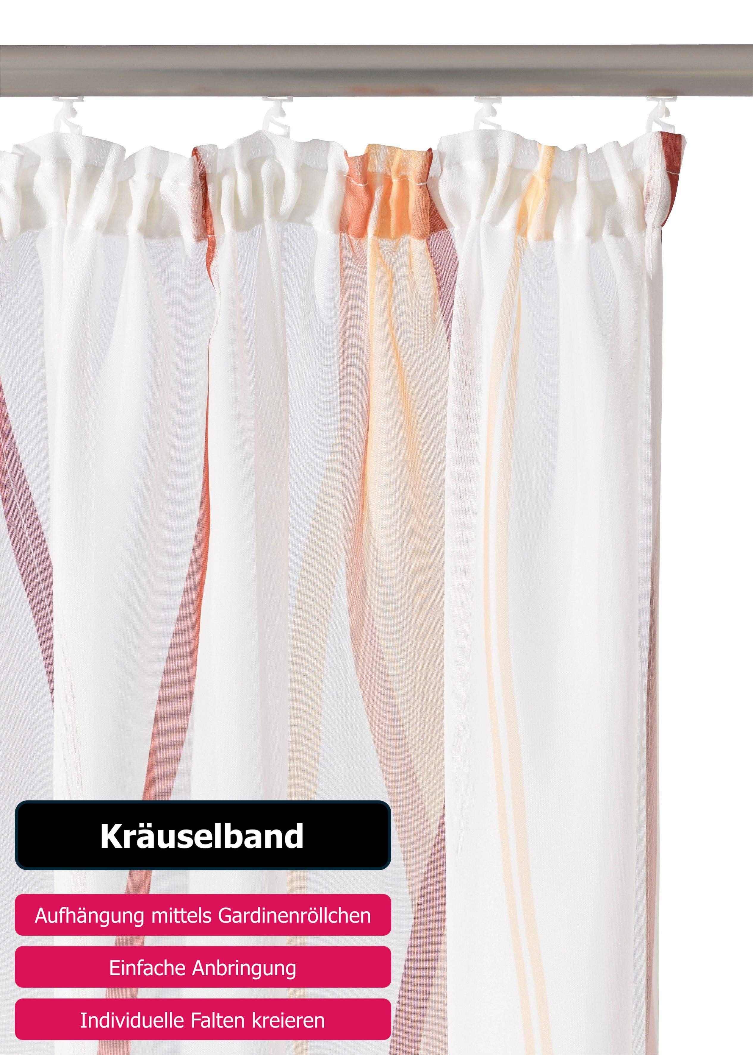 my home Gordijn Dimona 2-pack, bestseller, polyester, golven (2 stuks)