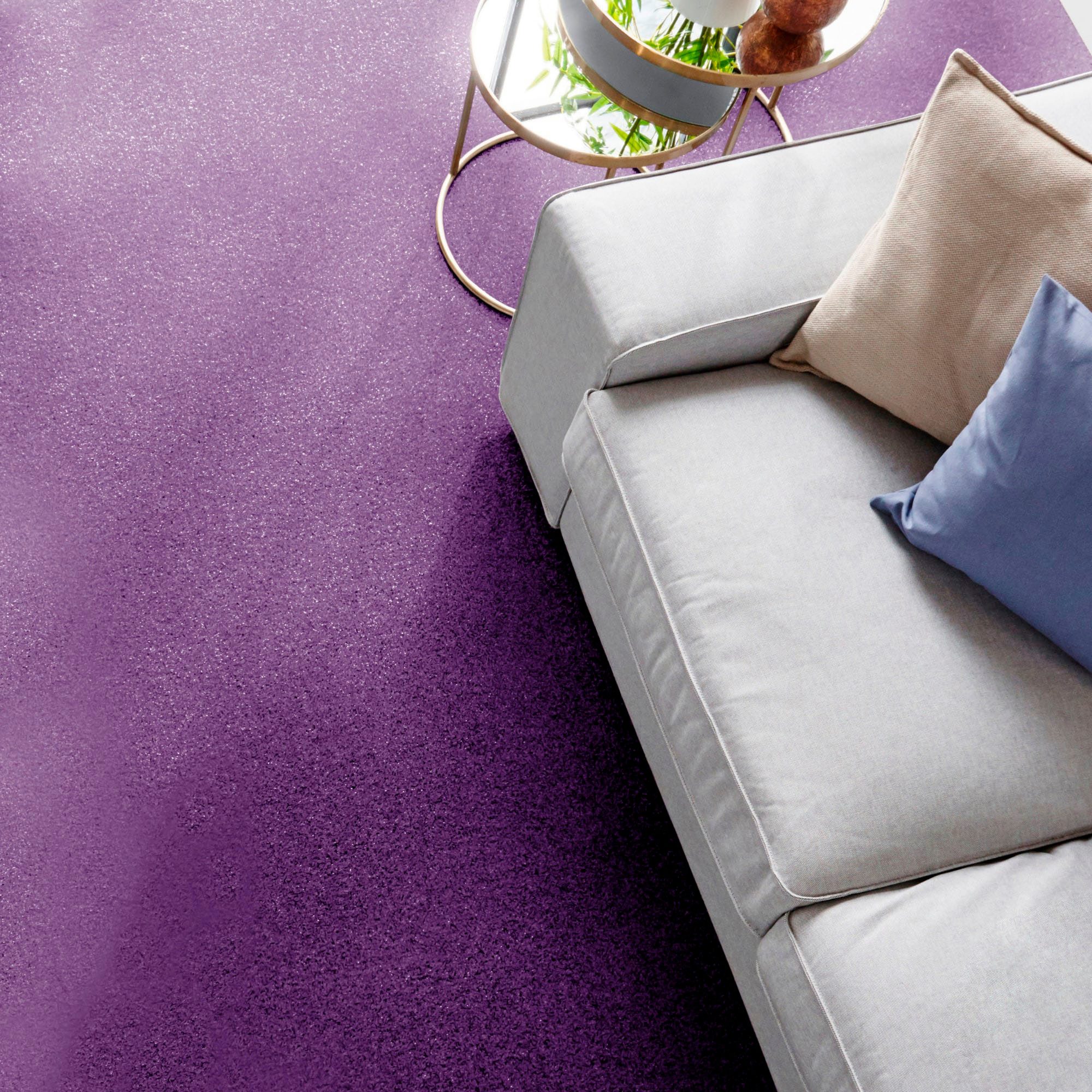 Andiamo Tapijt Kira, velours, Made in Belgium Effen kleuren, breedte 400 cm, slijtvast, onderhoudsvriendelijk, woonkamer tapijt maat 400 cm x 800 cm
