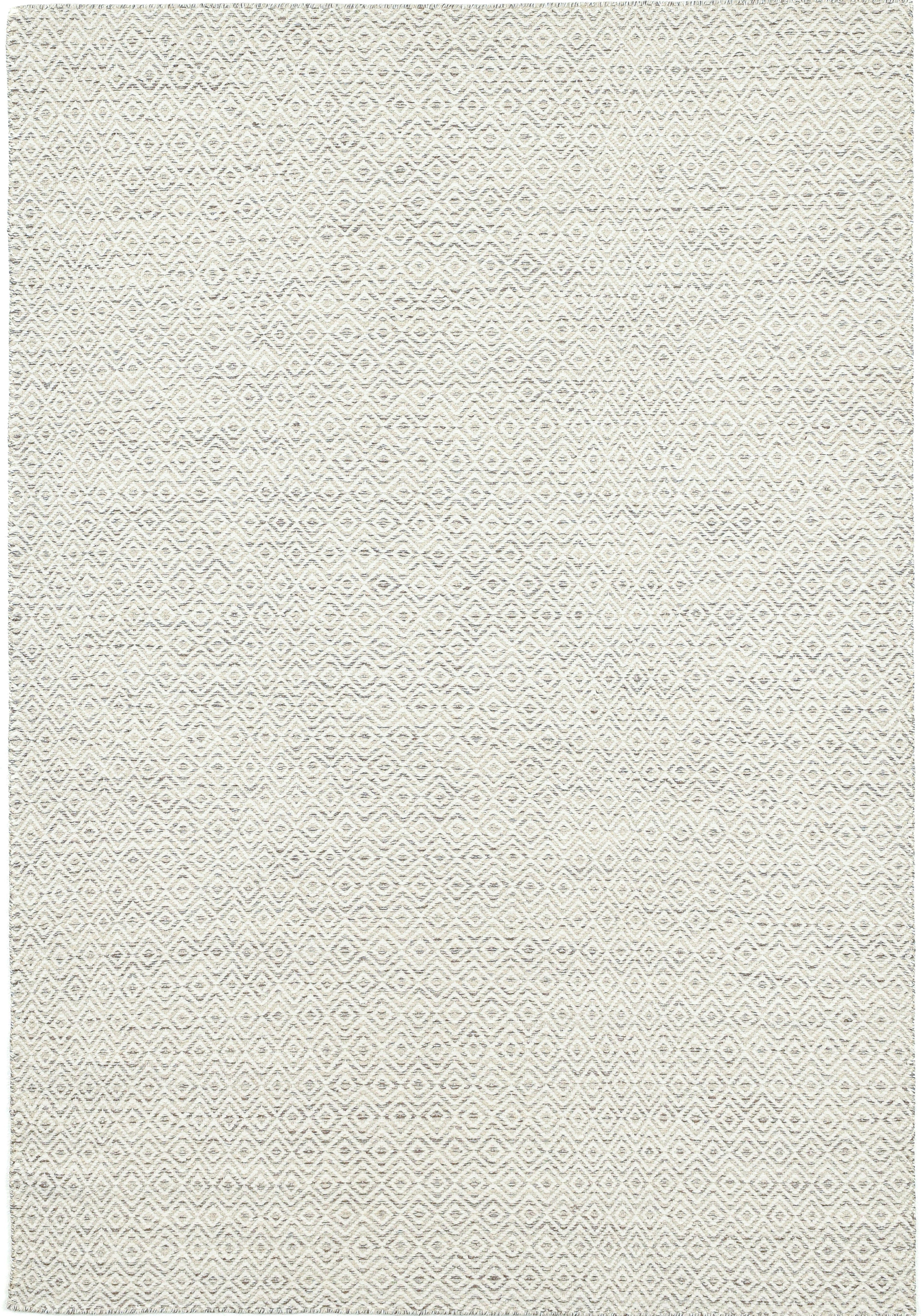 THEKO Wollen kleed Trondheim PO-502 Handgeweven vloerkleed, platweefsel, zuivere wol, met de hand geweven, ruitmotief