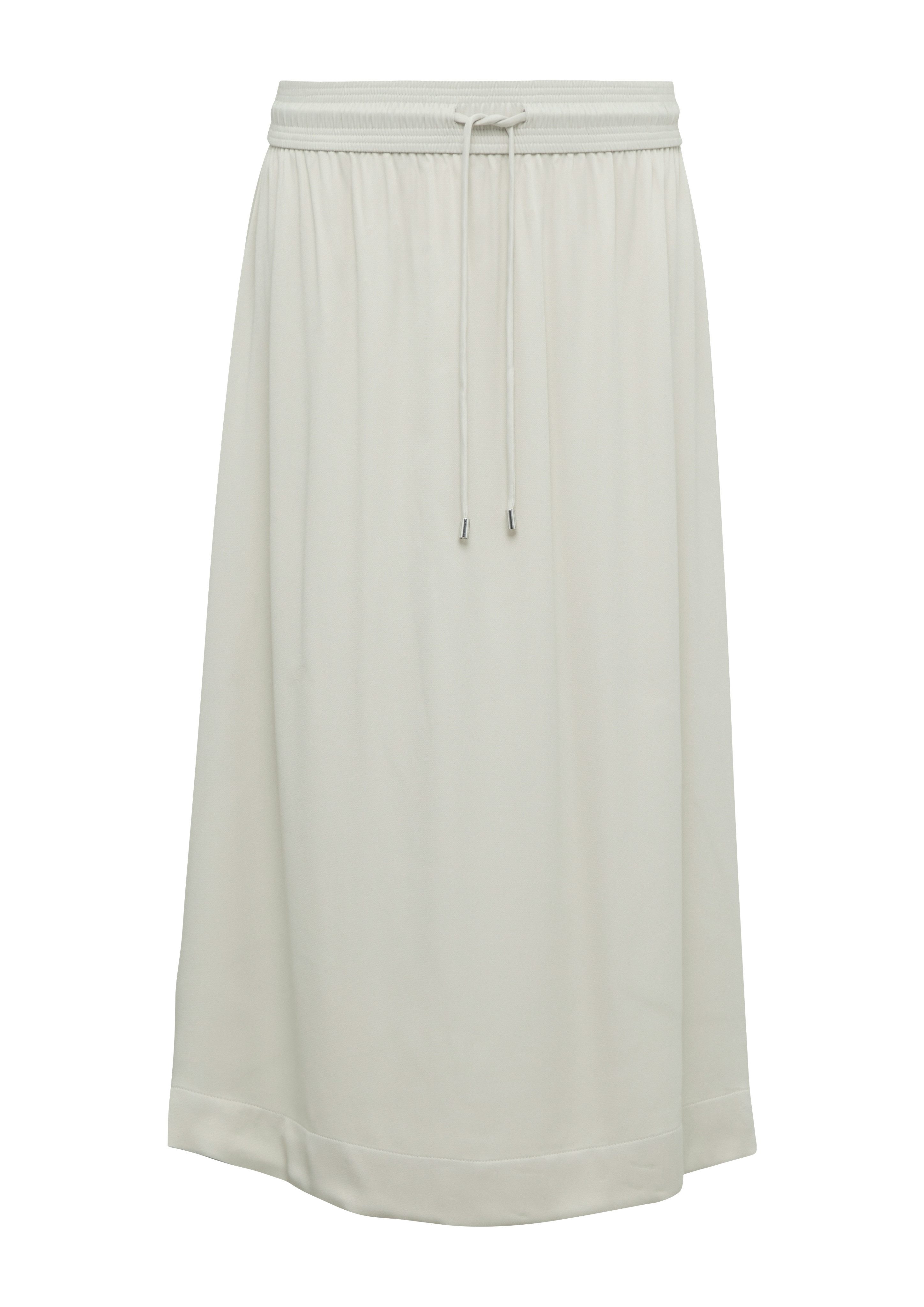 Comma Satijnen rok met elastische taille