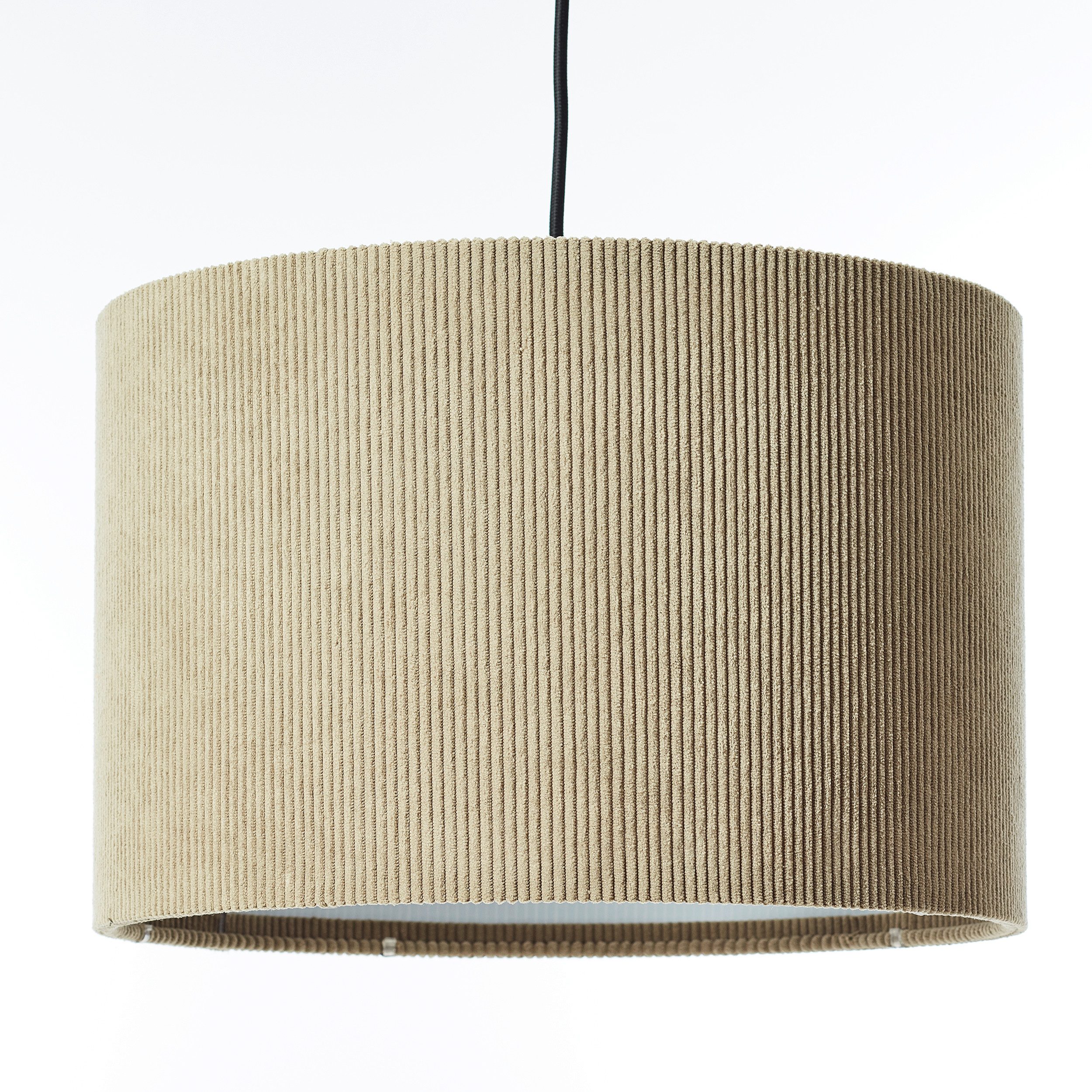 Brilliant Leuchten Hanglamp TONY met cord-lampenscherm, 150 x 35 cm, e27, inkortbaar, textiel