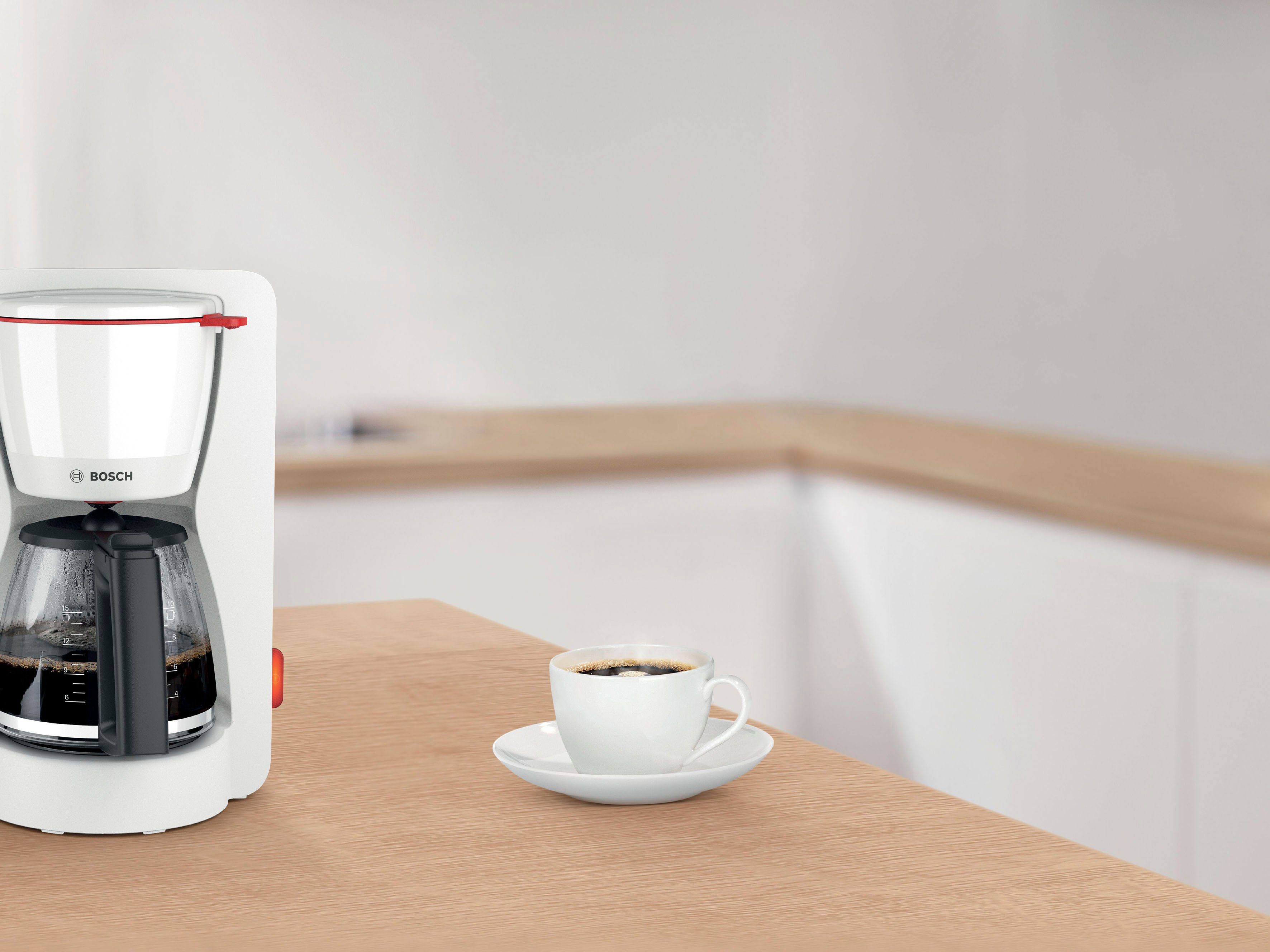 BOSCH Filterkoffieapparaat MyMoment TKA3M131, 1,25 l, 60min warmhoudfunctie, aroma intense, ontkalkingsprogramma, 1200 w