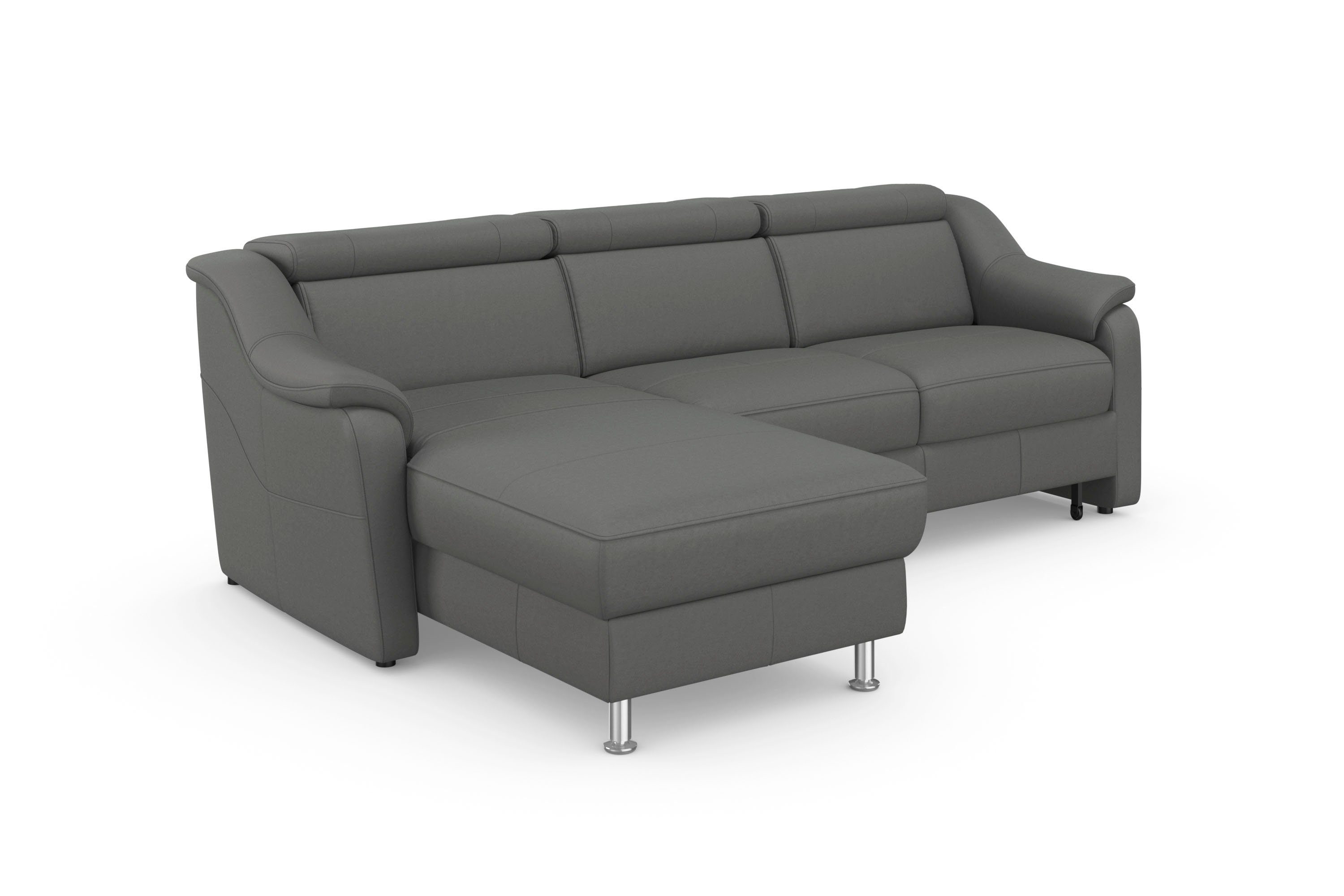 sit&more Hoekbank Freetown L-vorm met verstelbare hoofdsteun en comfortabele binnenvering